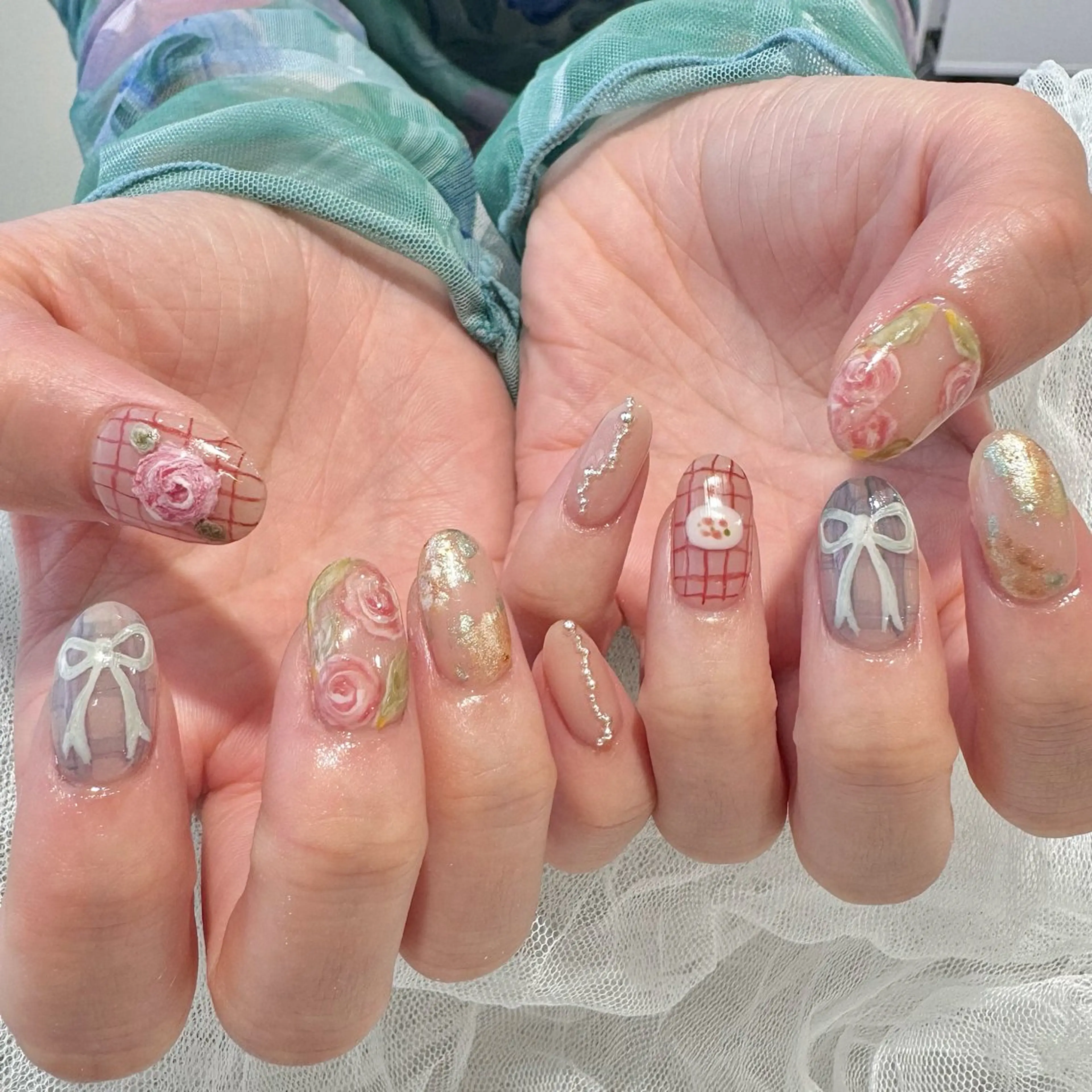 ネイル ハンドネイル 新井 ひなののネイルデザイン