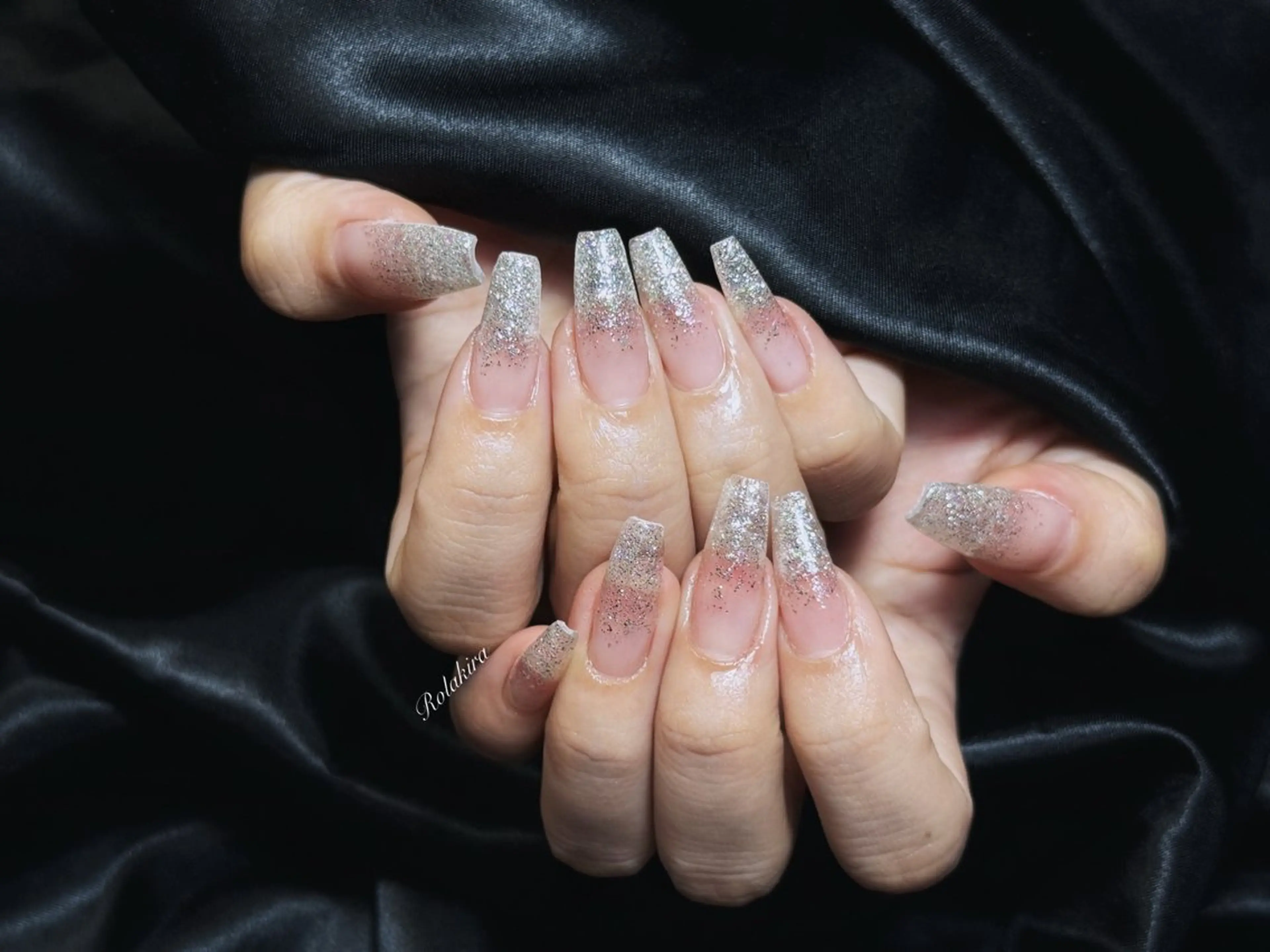 ネイル チークネイル 長さ出し フレンチネイル ジェルネイル 韓国ネイル ハンドネイル Rola kira nail salon所属・Rola kira 麗のネイルデザイン