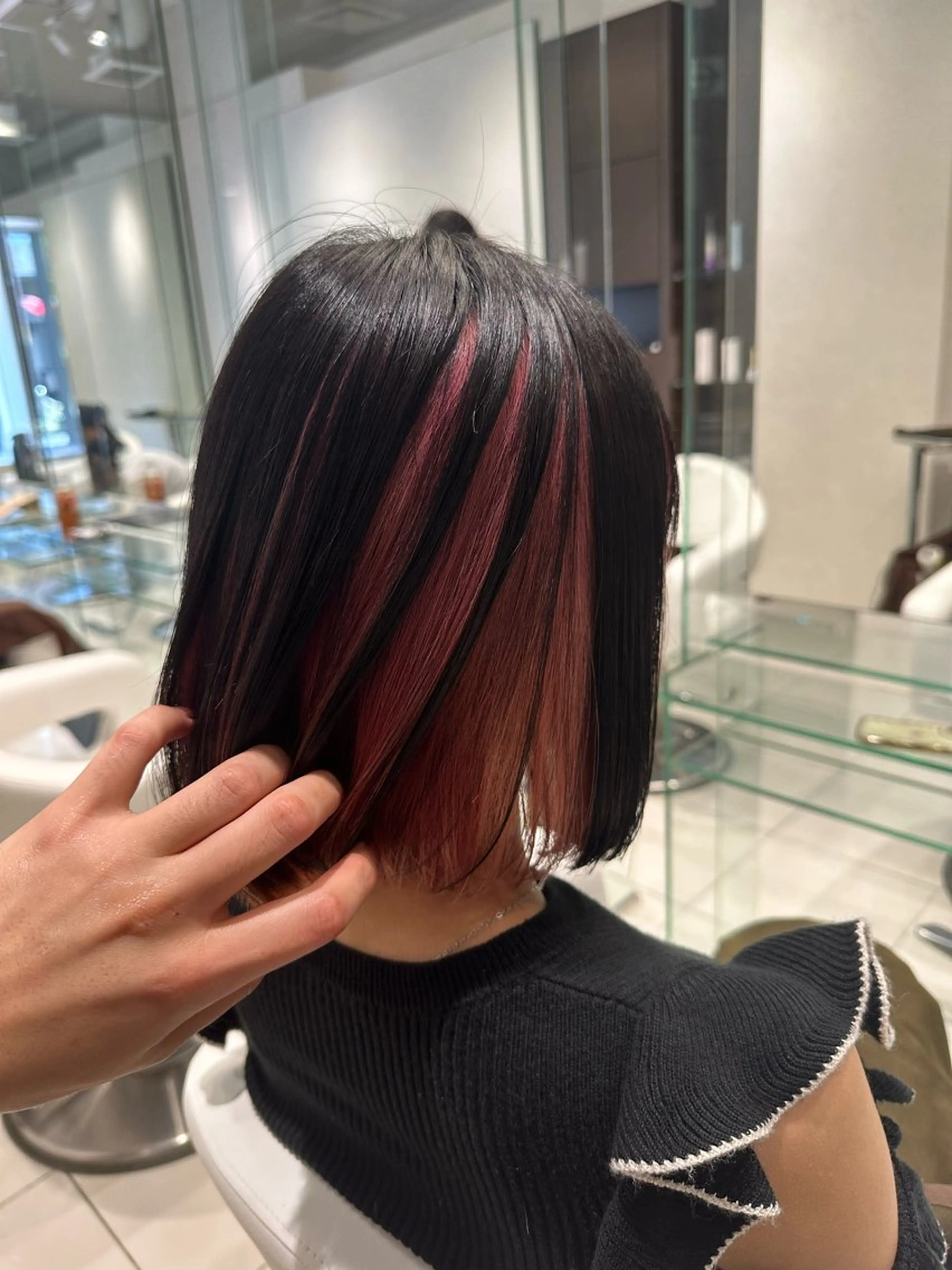 カラー インナーカラー 益野 凌のヘアスタイル