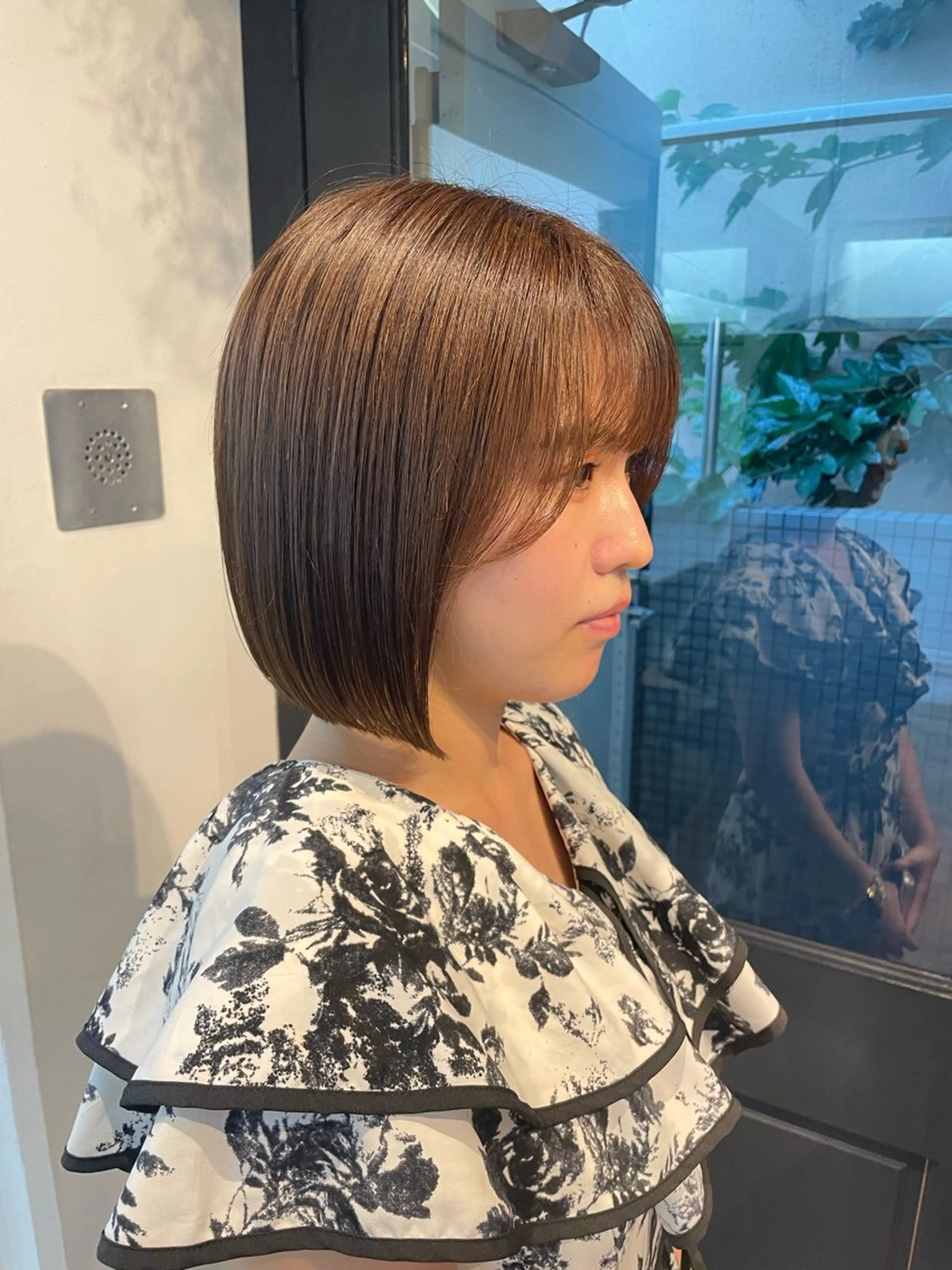 ショート 前下がりボブ ボブ yu-kaハッシュ カット/韓国レイヤーのヘアスタイル