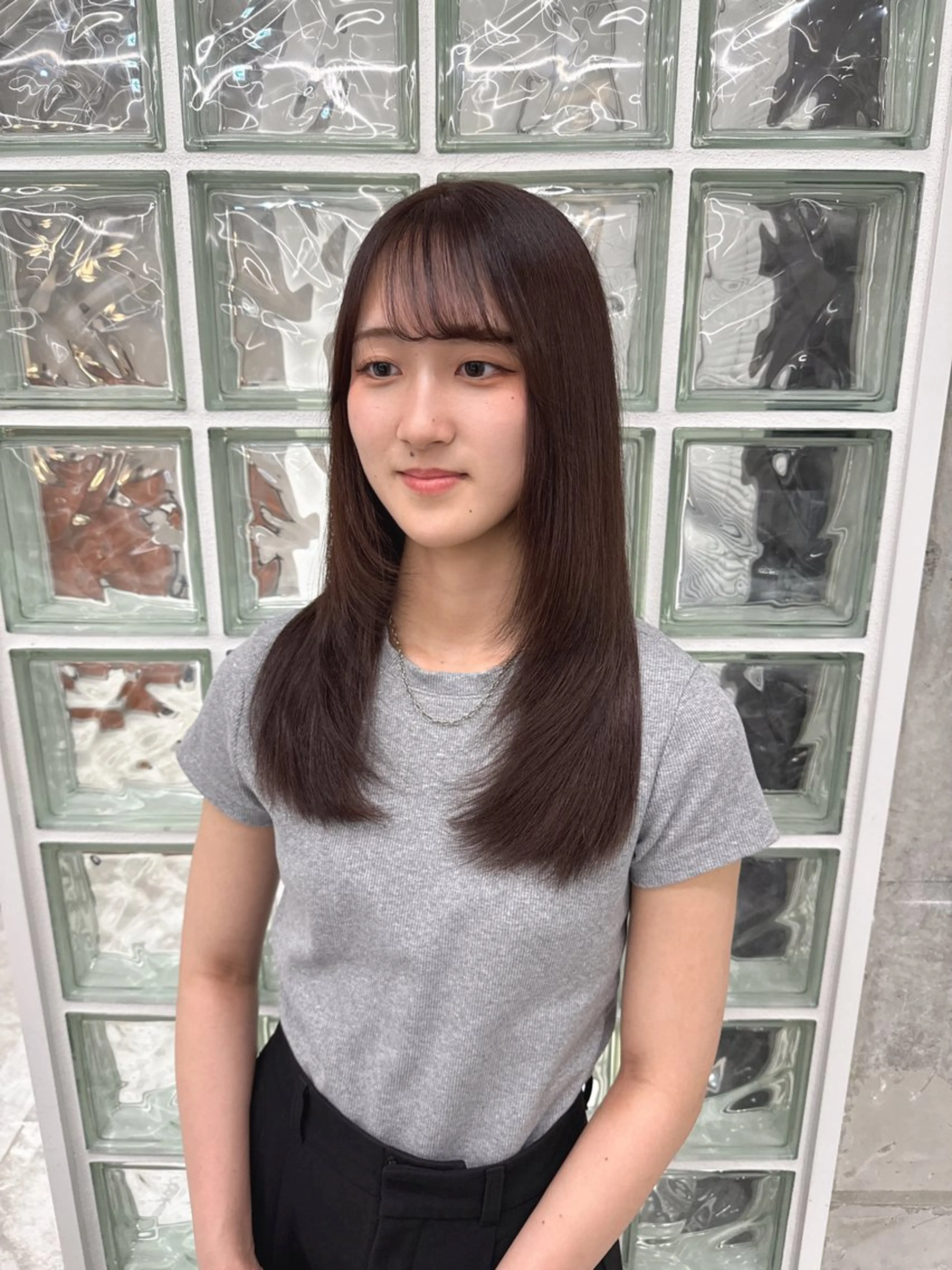 カラー ヘアカラー トリートメント ヘアセット 秋永 鈴のヘアスタイル