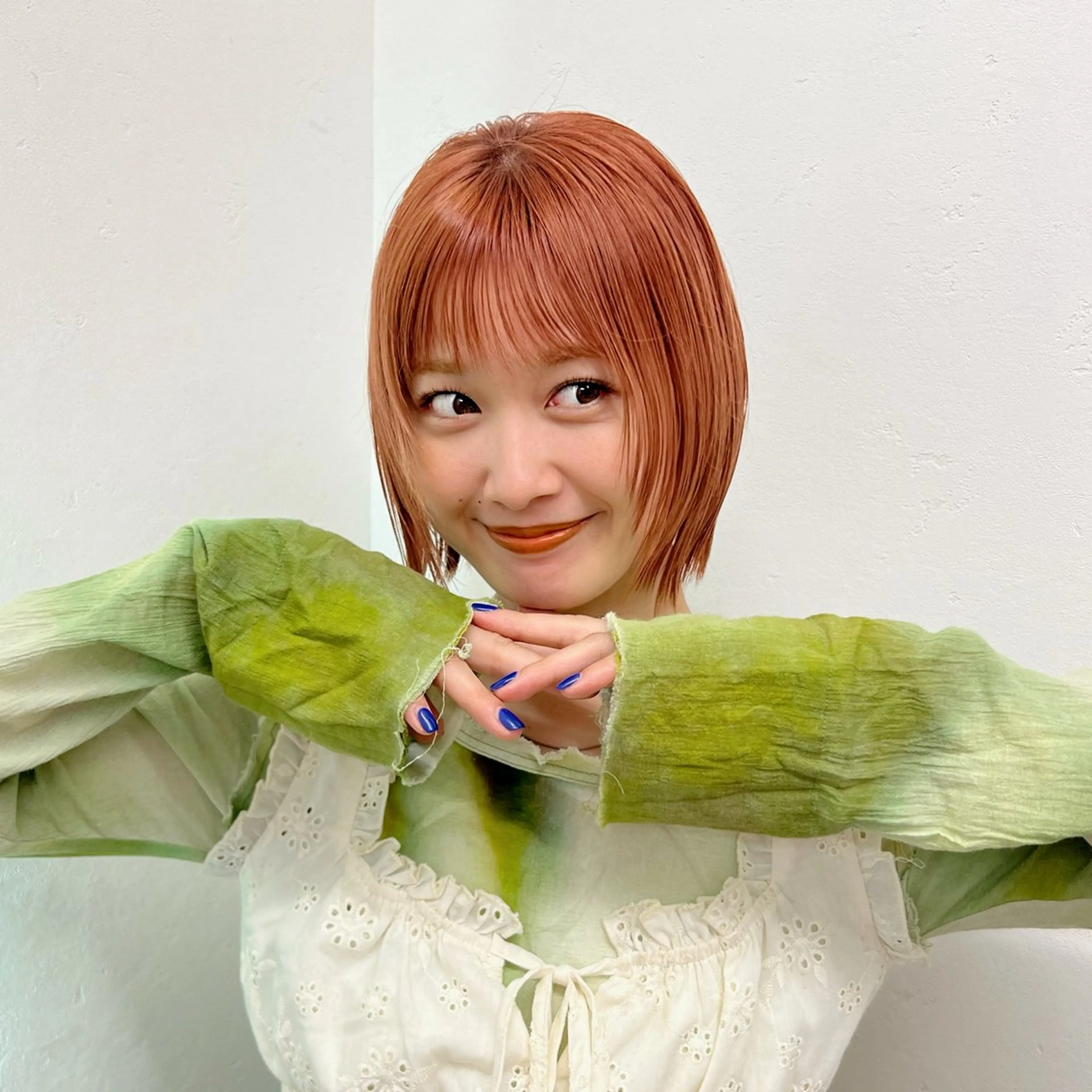 カラー 🩰ボブ/暖色カラー 田實 紗和 🥑🫧のヘアスタイル