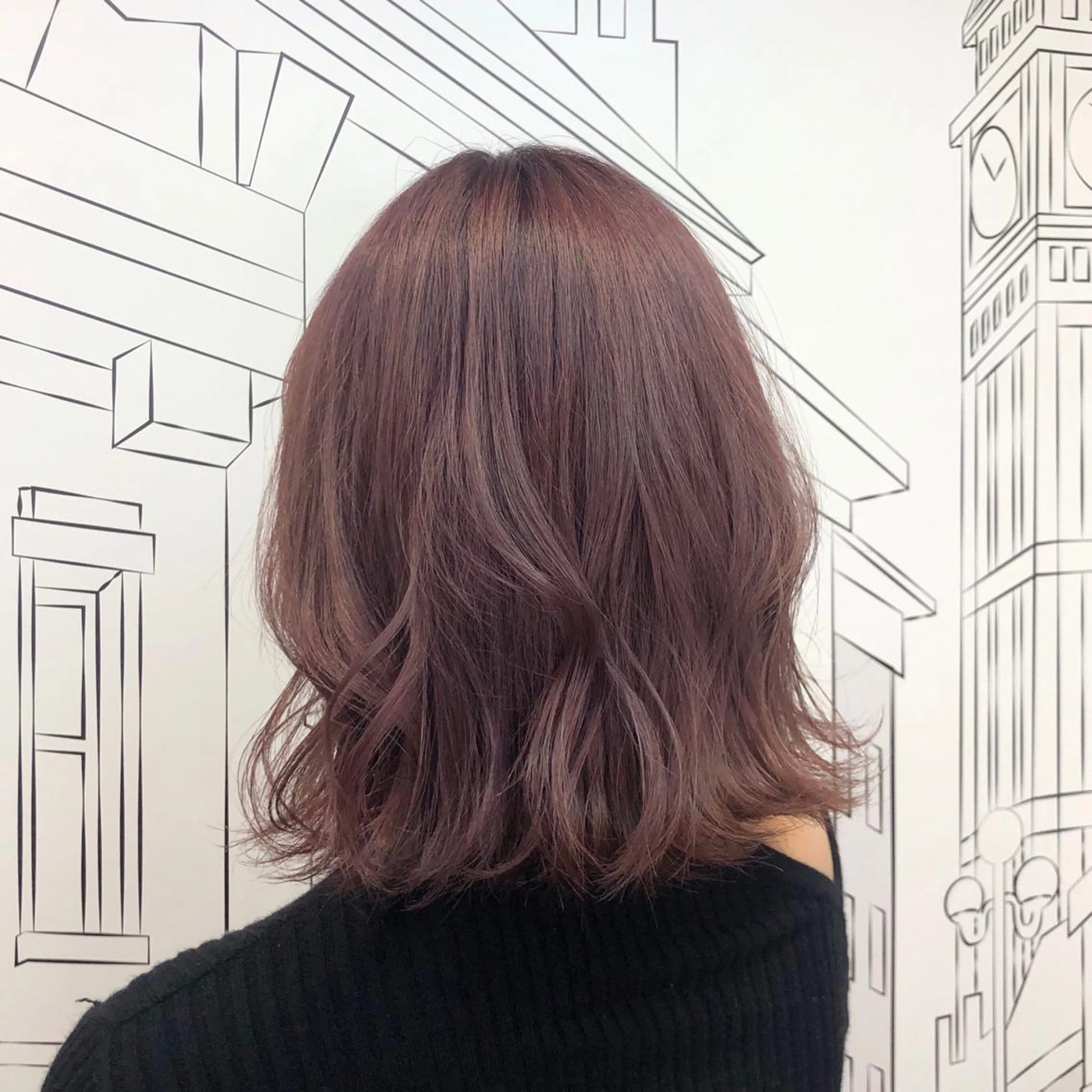 ミディアム カラー レイヤー,ボブ / 彩未のヘアスタイル