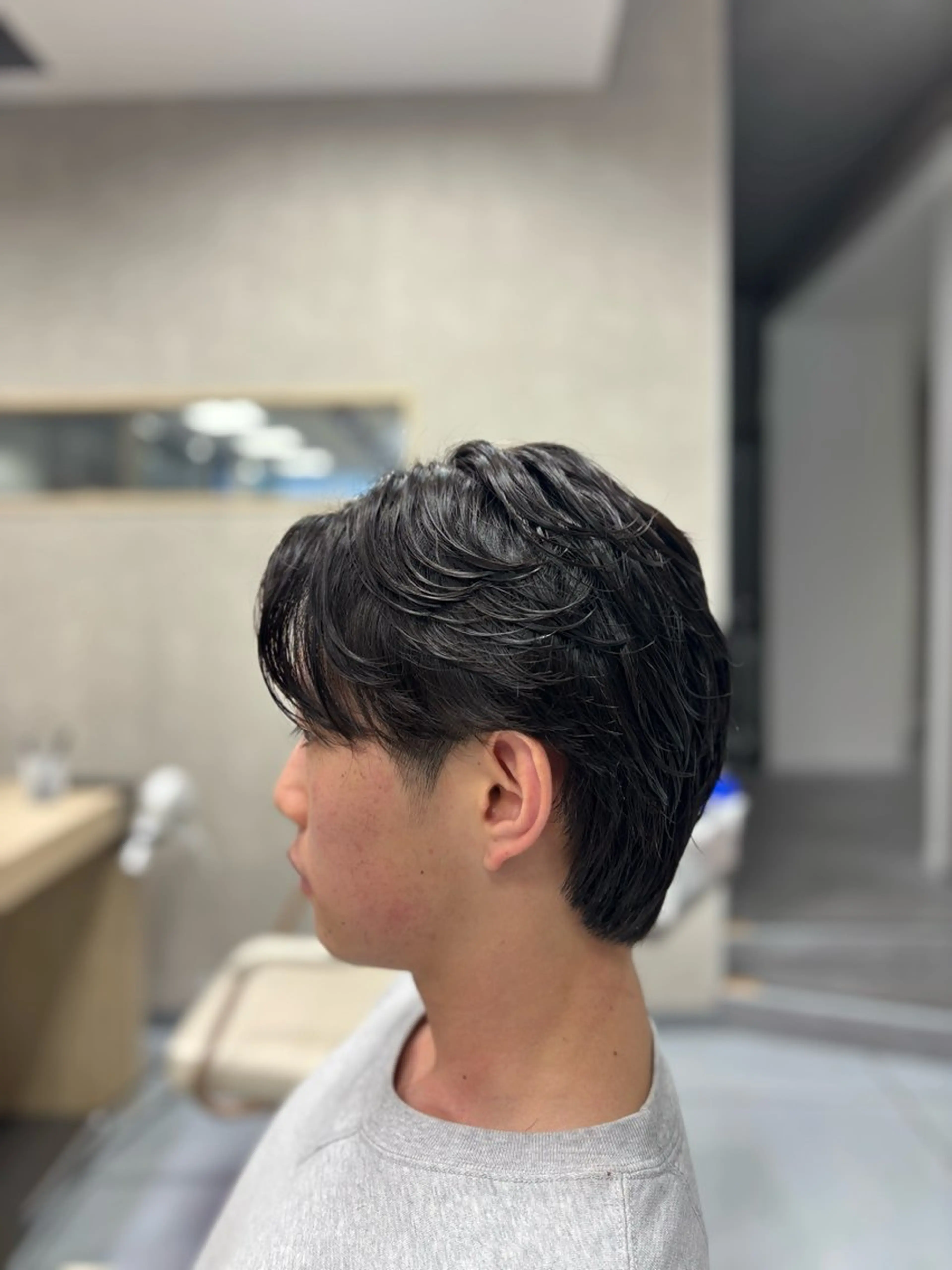 ショート パーマ メンズ カット パーマ メンズ特化韓国風 パーマスタイル/りんのヘアスタイル