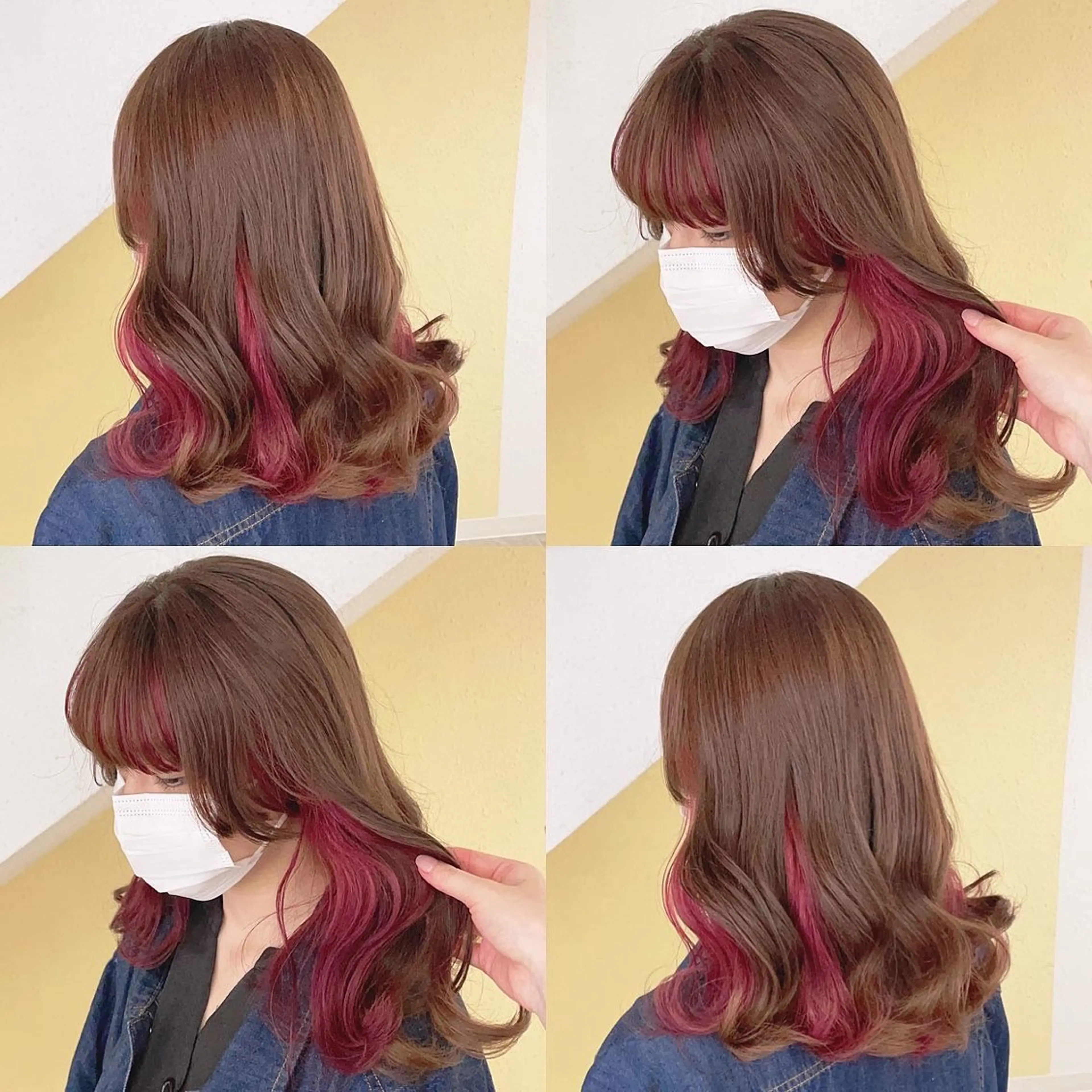 カラー ヘアカラー トリートメント 渋谷:インナーカラー ／🍒エリカ🍒のヘアスタイル
