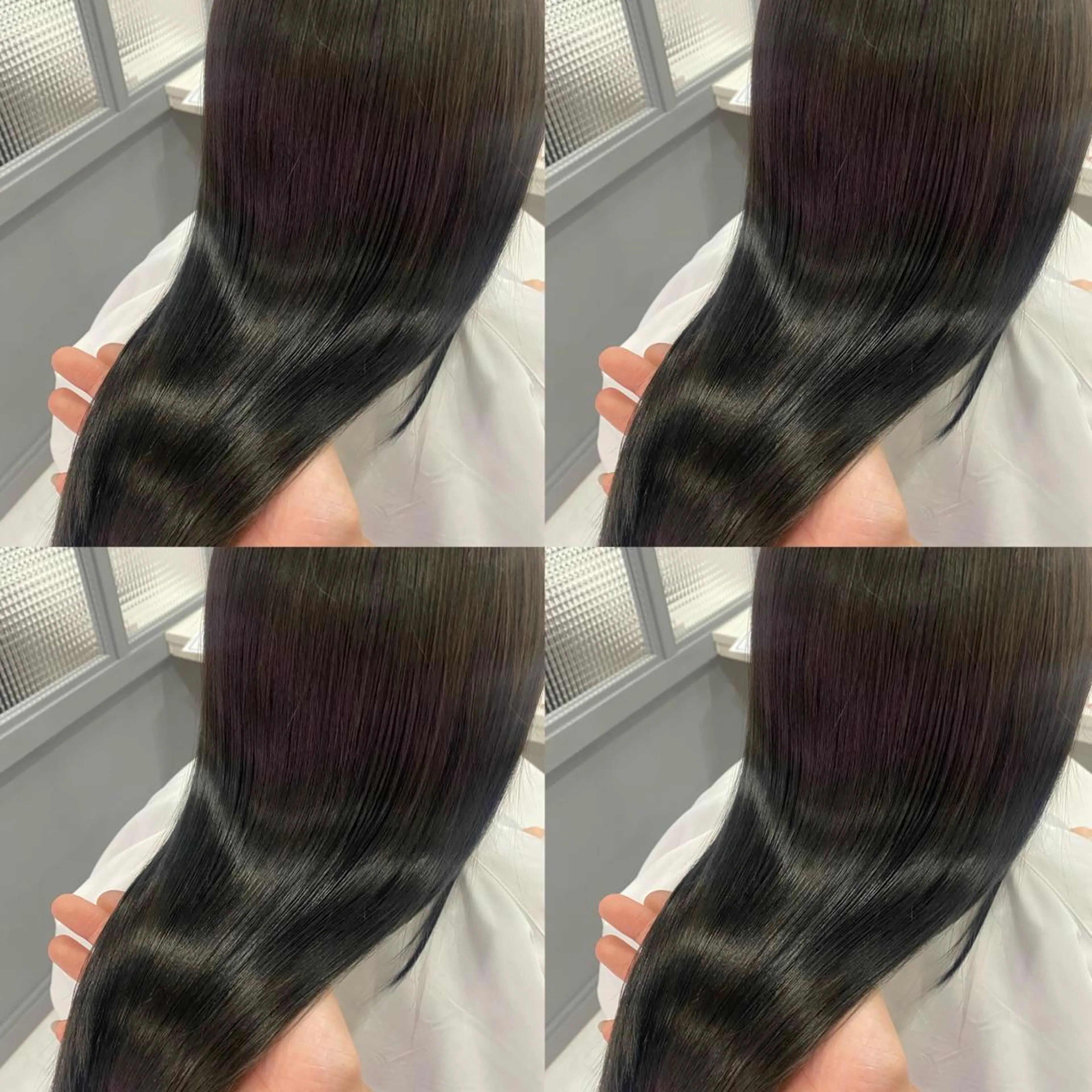 ロング カラー カット ヘアカラー 髪質改善×矯正🫧 韓国ヘアasamiのヘアスタイル