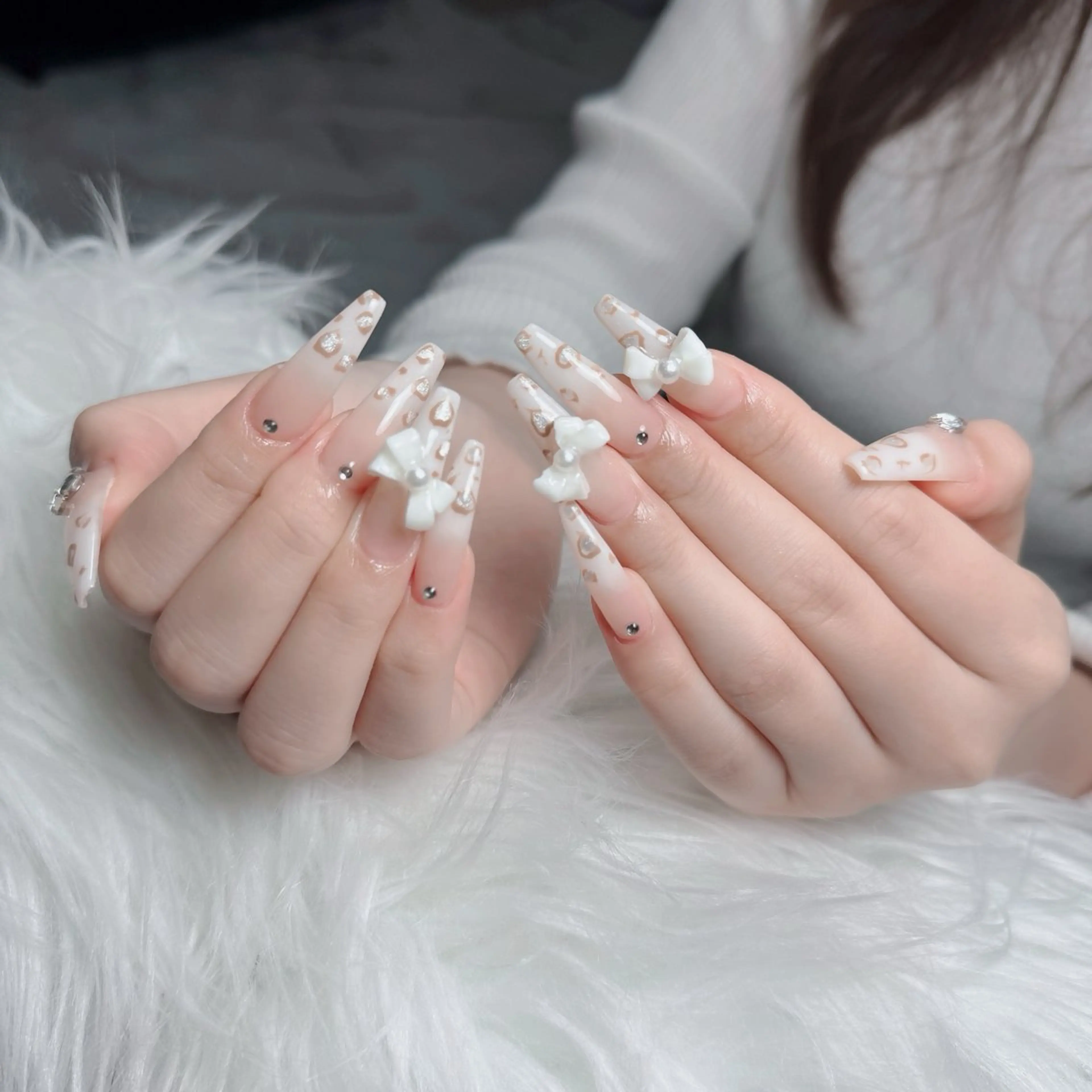 ネイル アートネイル フレンチネイル ジェルネイル 韓国ネイル マグネットネイル Lenie Nail Salonのネイルデザイン