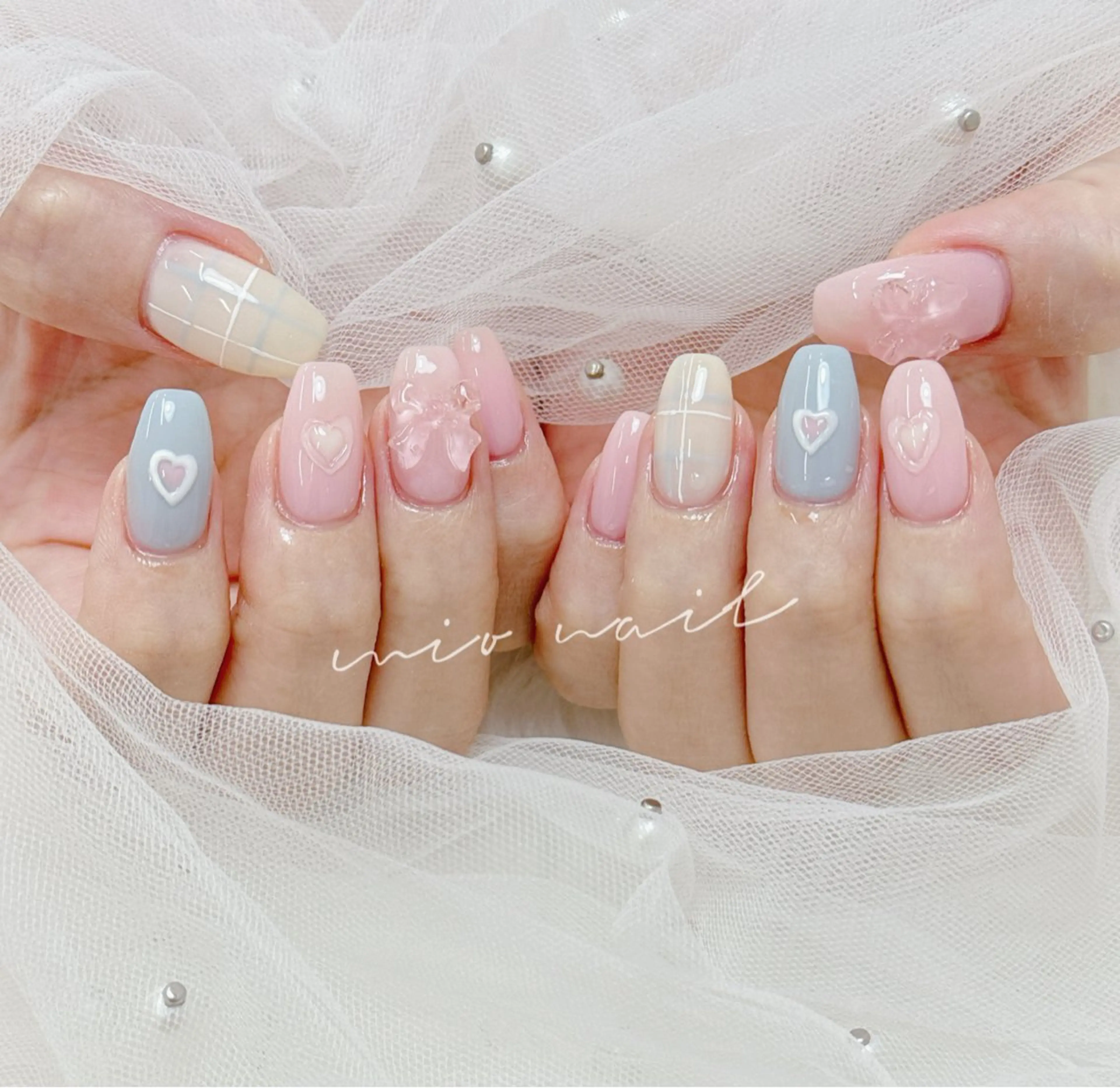 ネイル 🪷Mi.o あいちゃん🐝のネイルデザイン