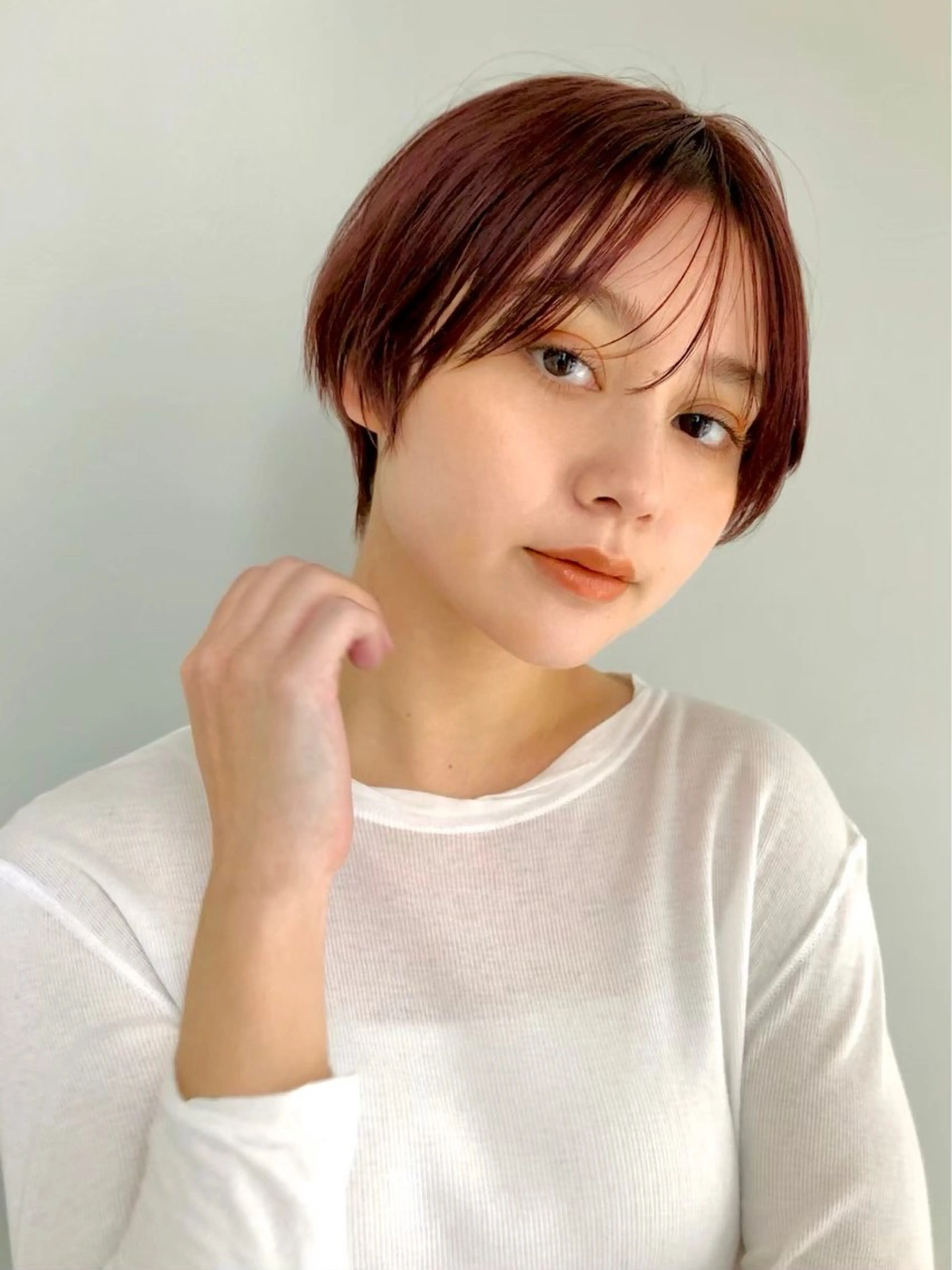 ショート カラー パーマ カット ヘアカラー ANDREY 表参道 ショート×髪質改善のヘアスタイル