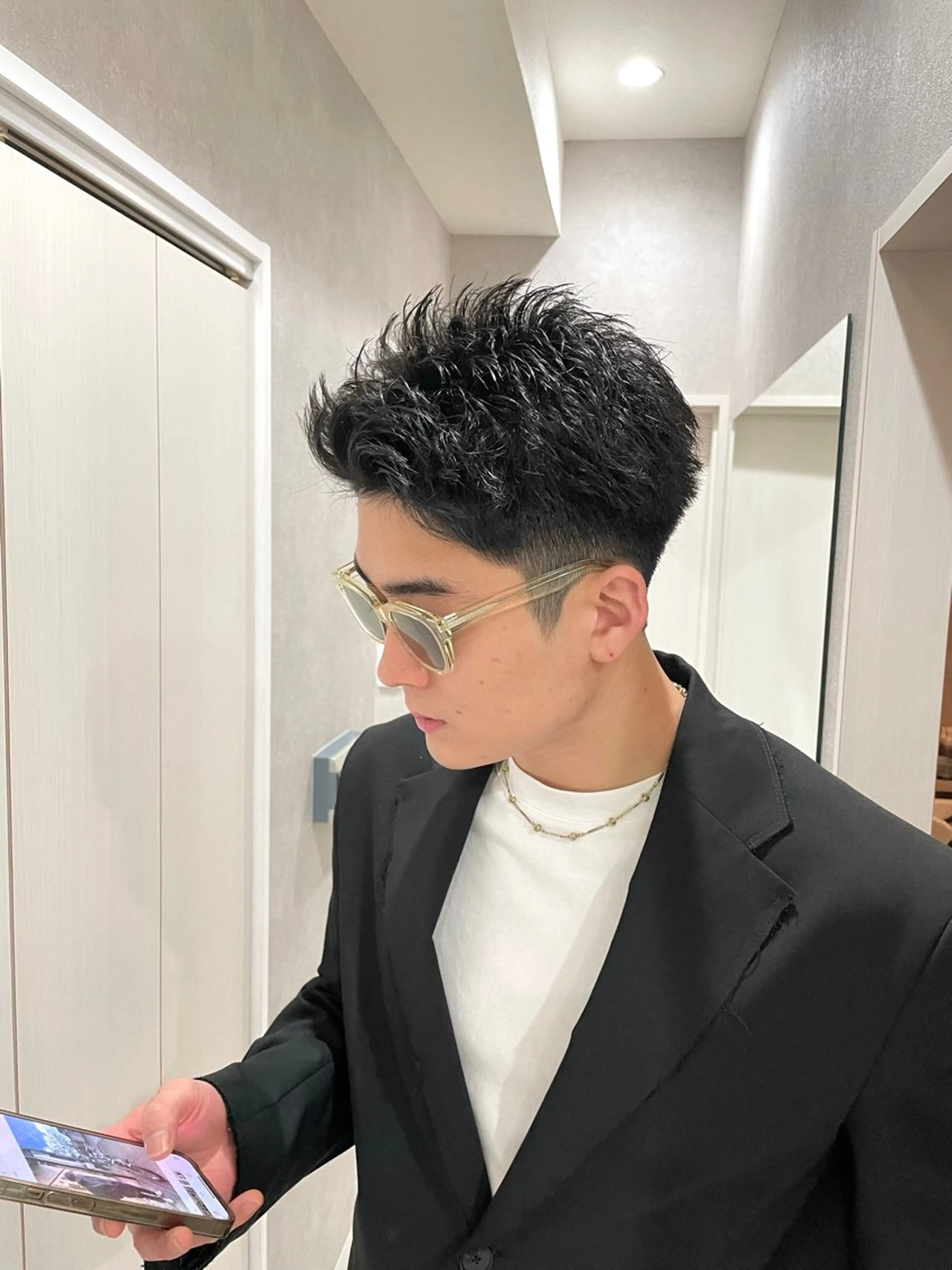 ショート パーマ メンズ 【東北メンズヘア1 位受賞🥇】本間祐太のヘアスタイル