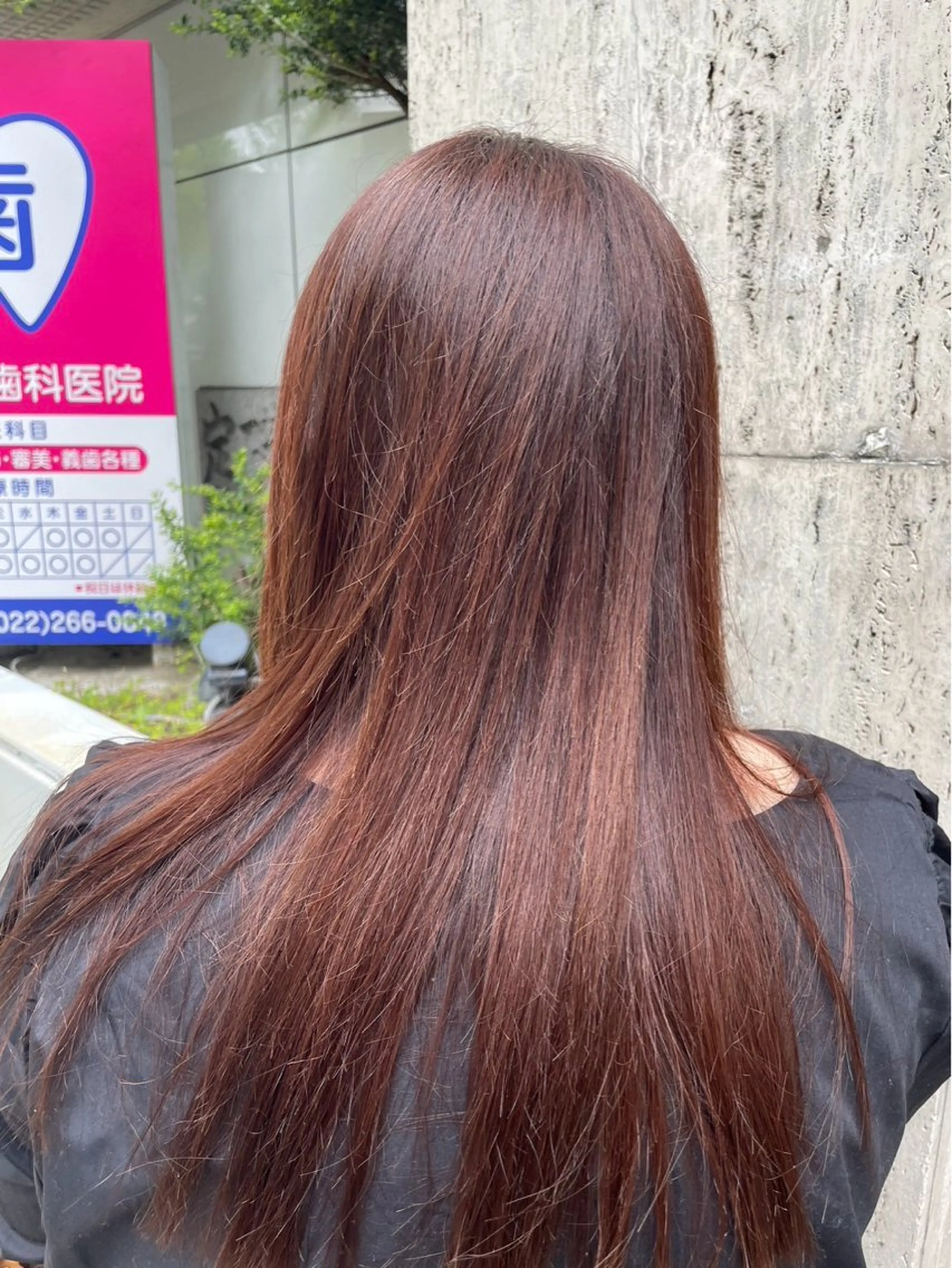 セミロング カラー 🌈透明感カラー 韓国 ミライ🇰🇷のヘアスタイル