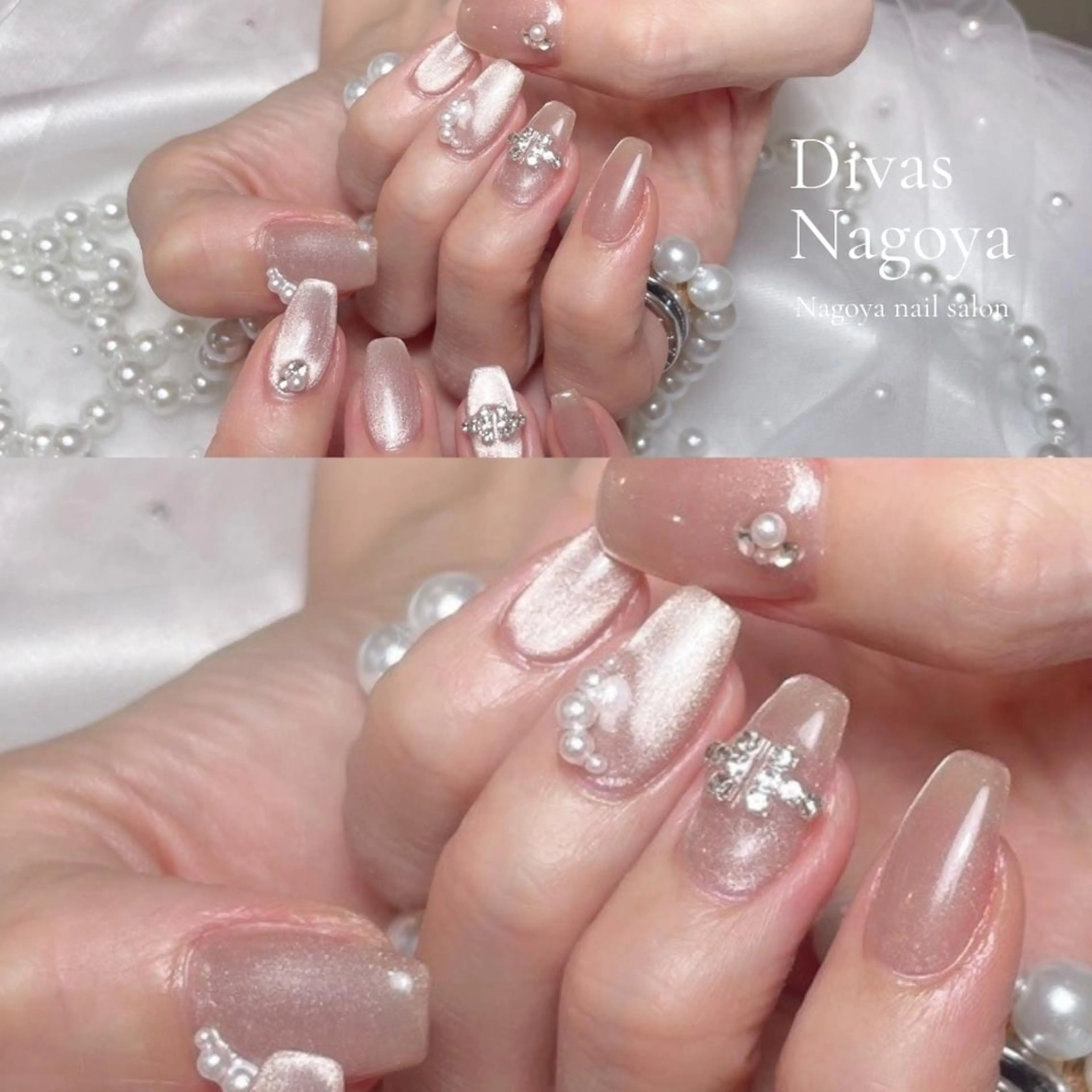 ネイル 長さ出し ジェルネイル 韓国ネイル マグネットネイル 持ち込み 🎀Sakae D.d nail🎀のネイルデザイン