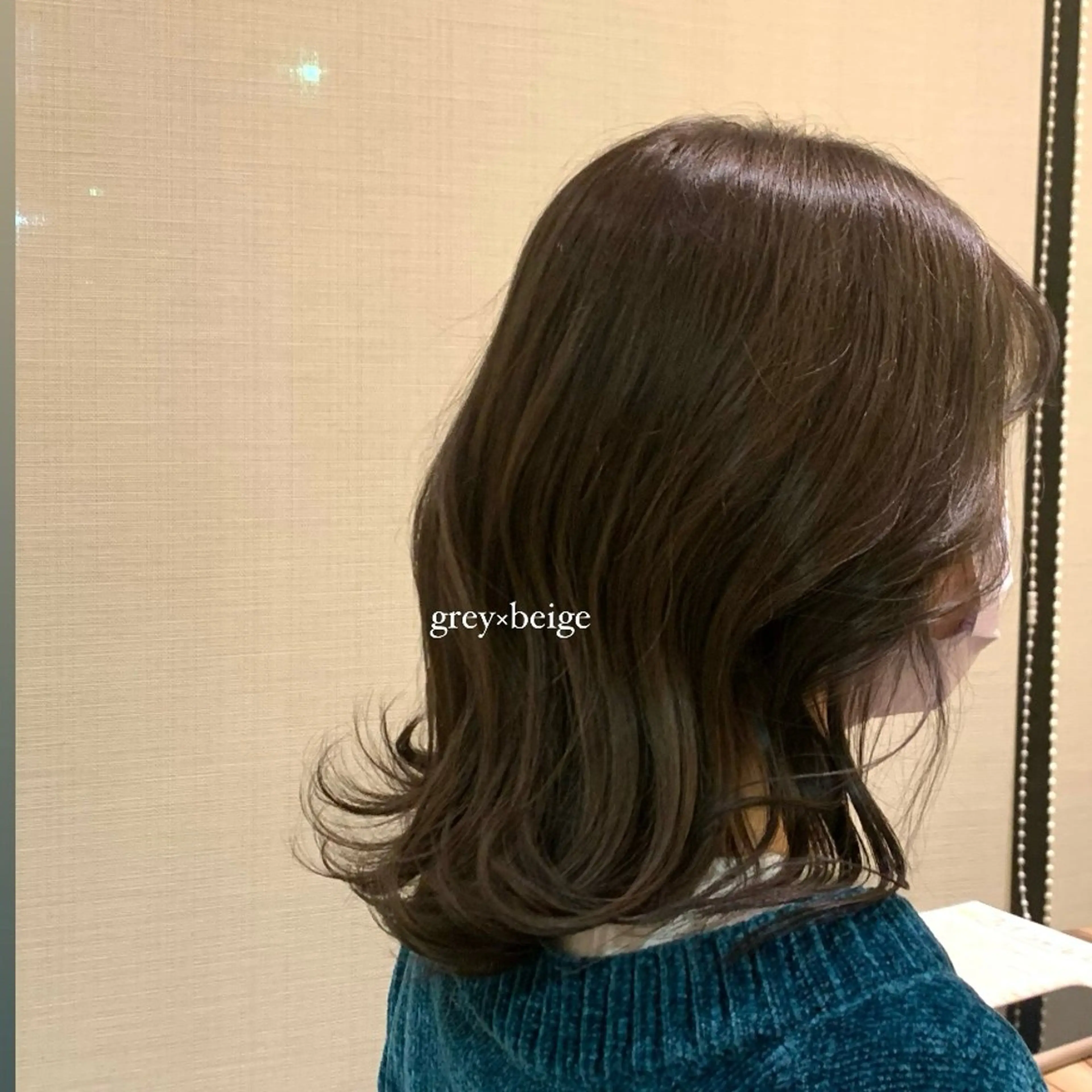 ミディアム カラー an.nico所属・レイヤー/透明感艶 カラー丸山ななほのヘアスタイル