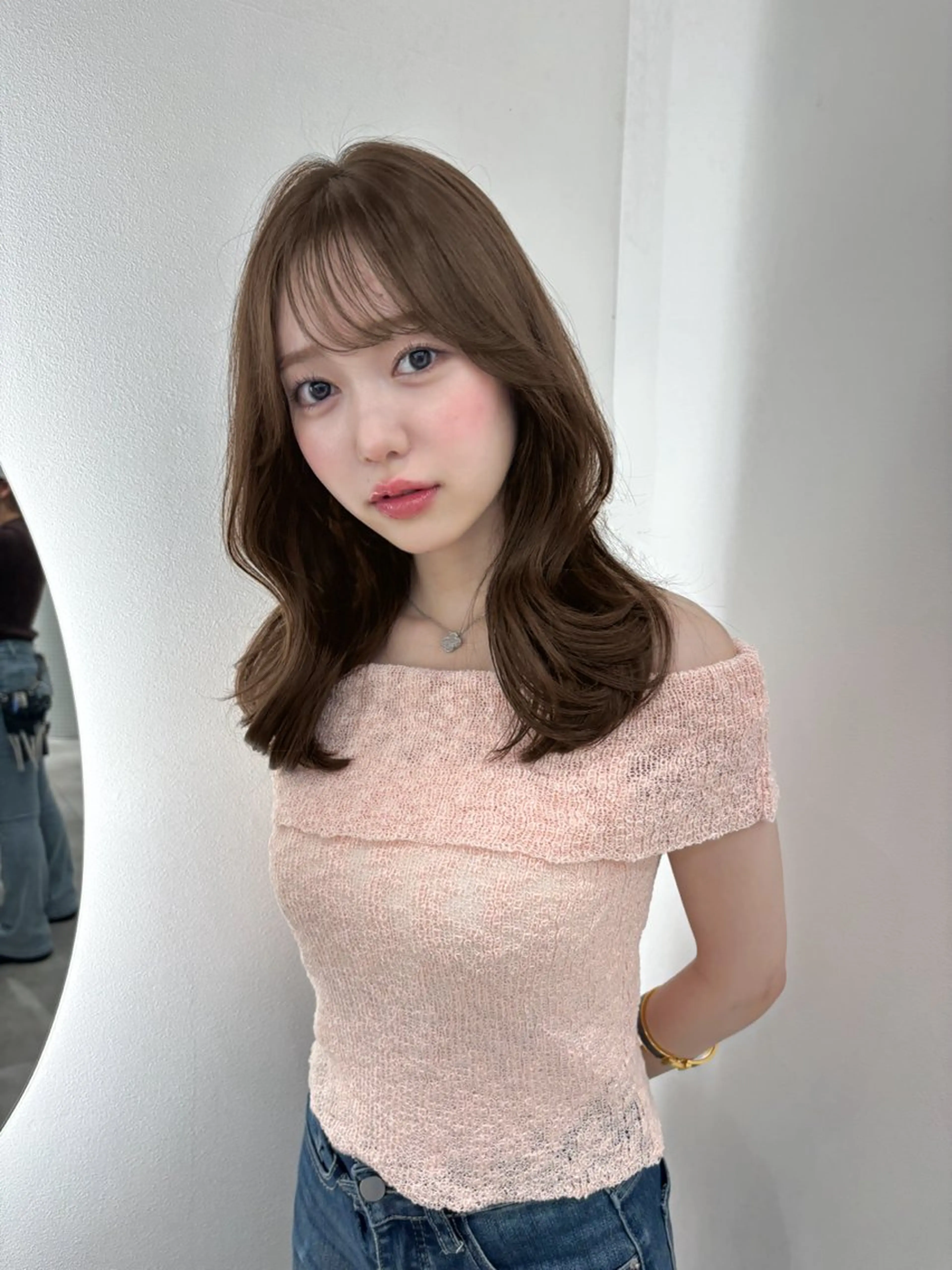 ミディアム Unami 表参道所属・ばんちなつ / ボブ/透明感カラーのヘアスタイル