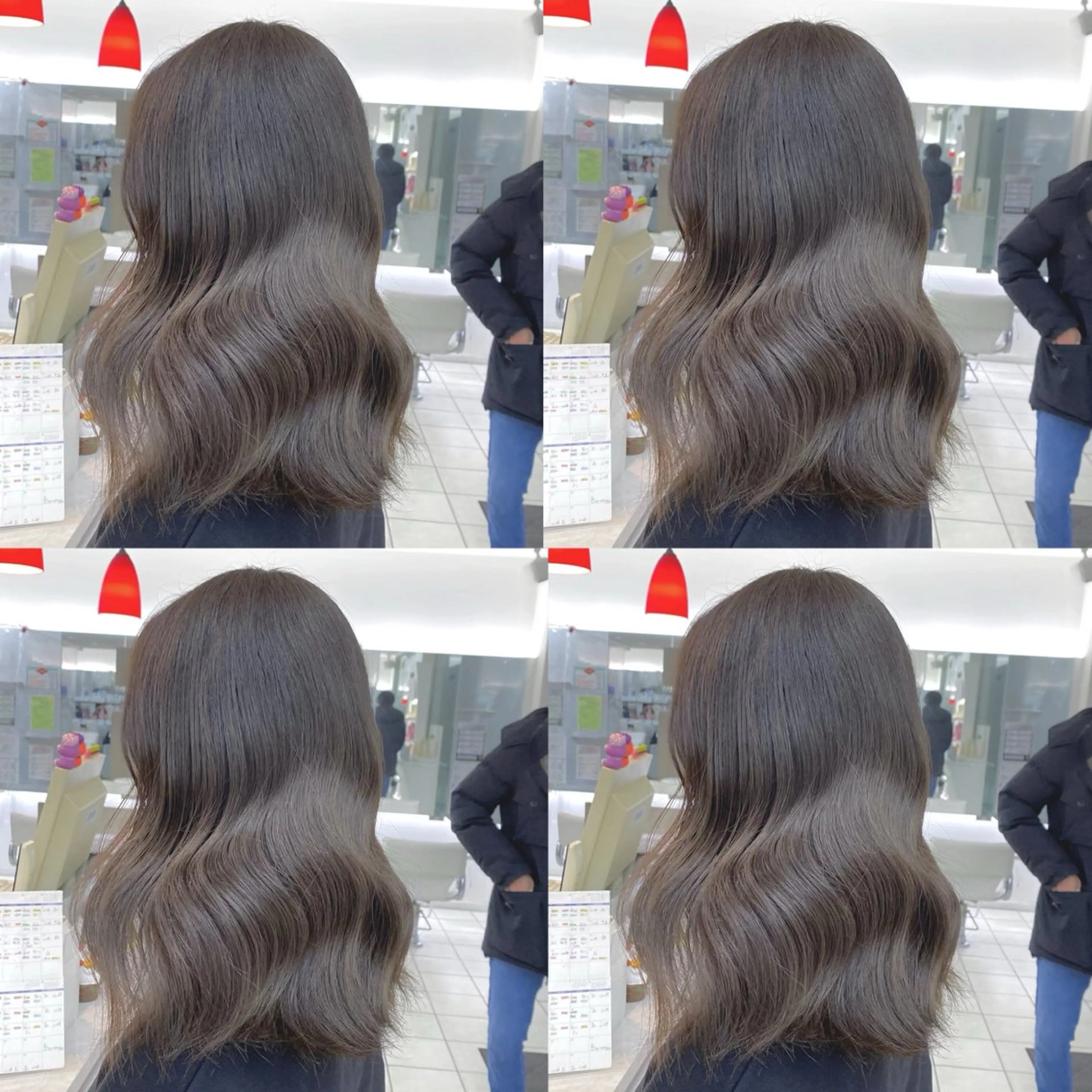 セミロング カラー 成瀬メンズ パーマ清水大隼のヘアスタイル