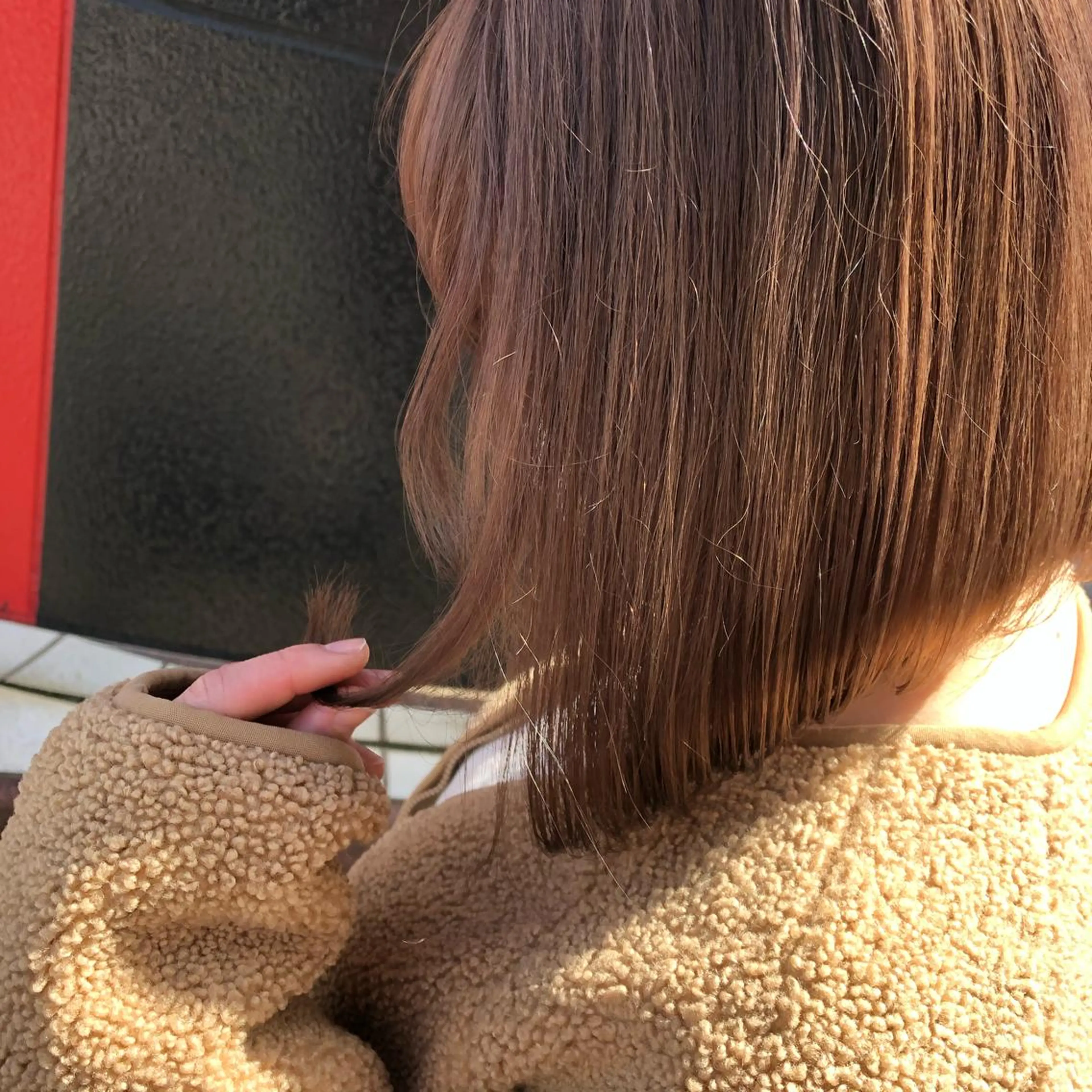 ミディアム 高橋 みく/ minim 暖色のヘアスタイル