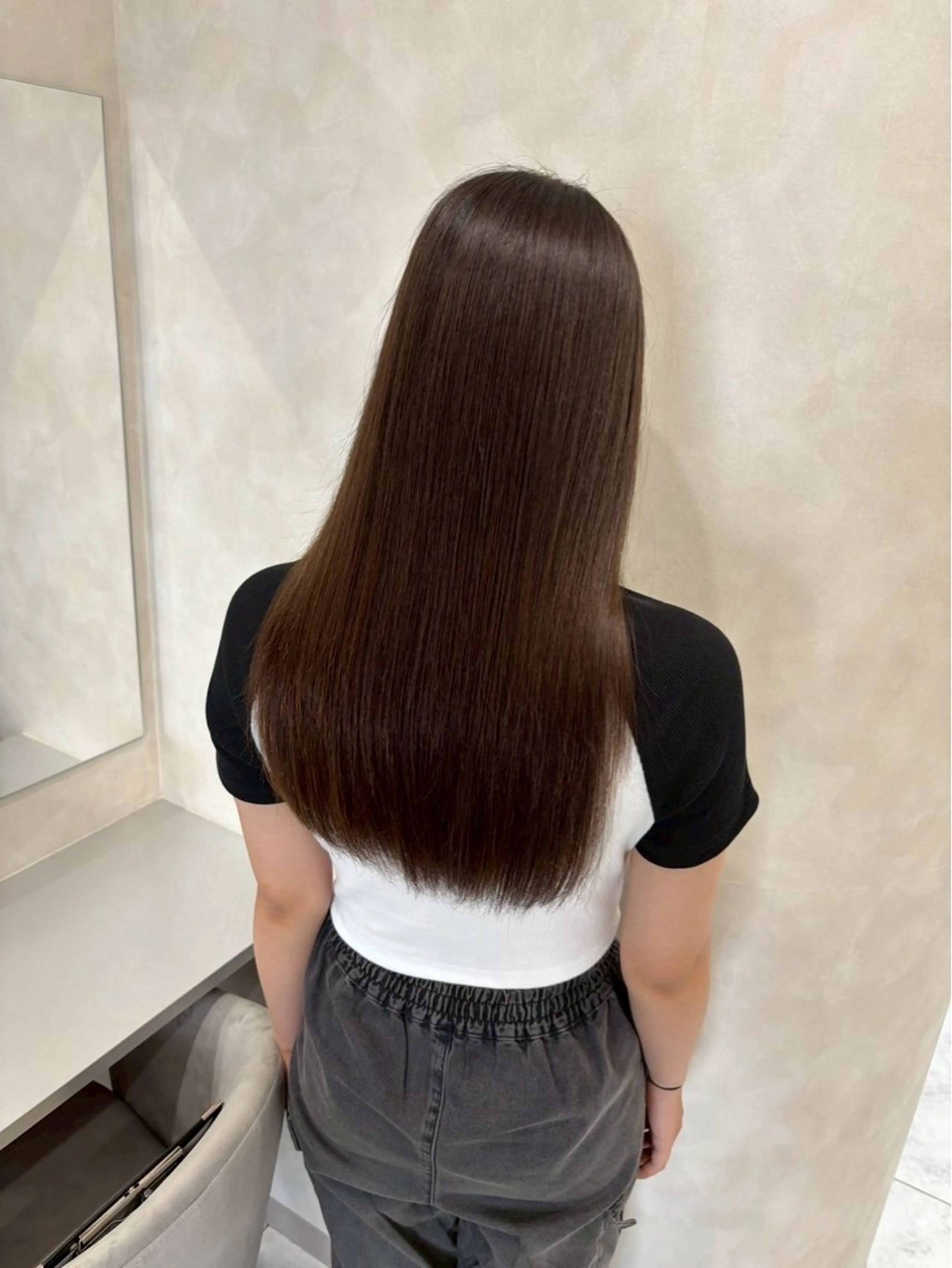 ロング カット ヘアカラー 縮毛矯正 king highlight&extensions梅田所属・髪質改善/似合わ せ/ダブルカラー盛田のヘアスタイル