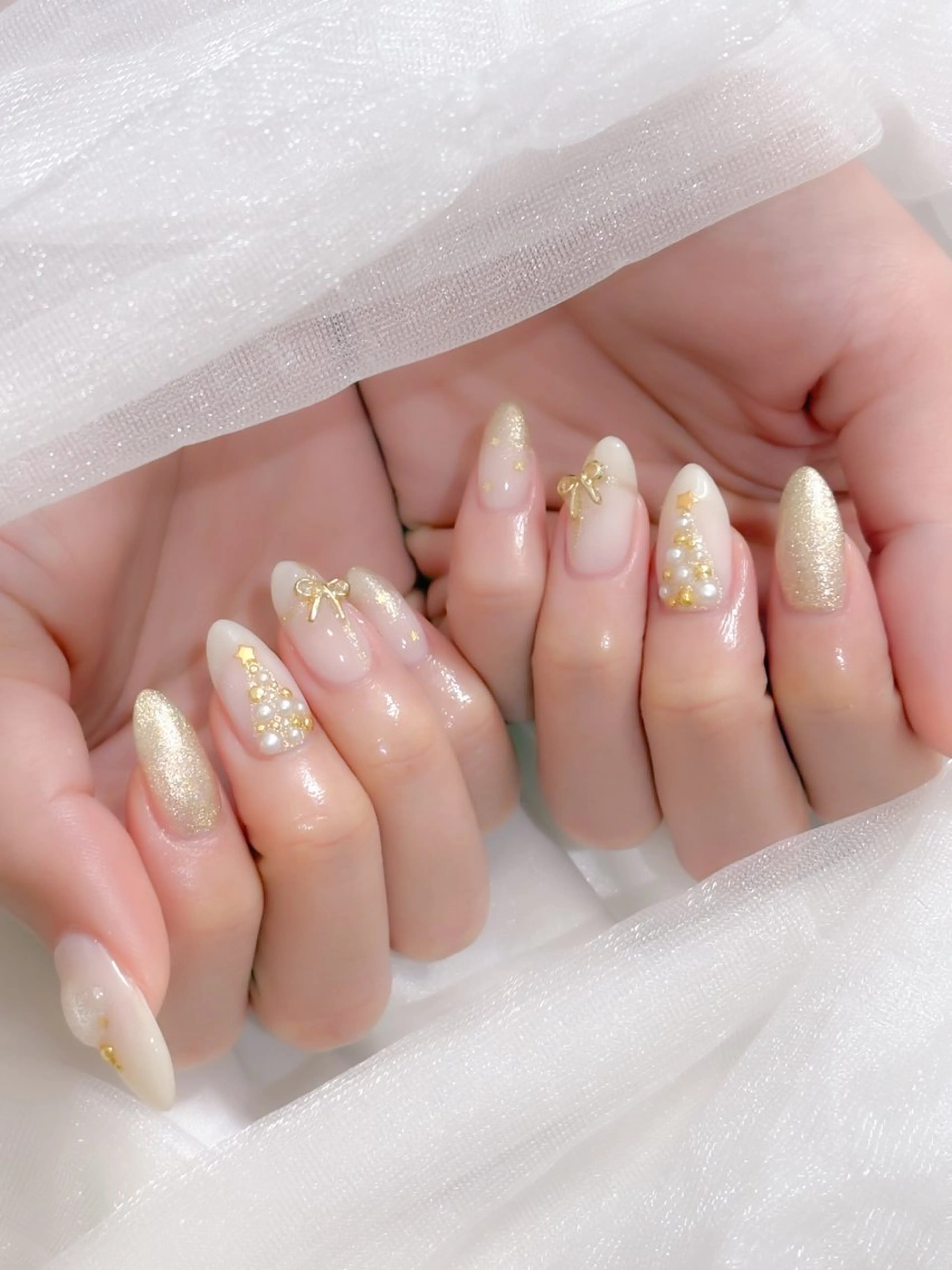 ネイル 冬ネイル クリスマス ハンドネイル Lutena🎀 Kimuraのネイルデザイン