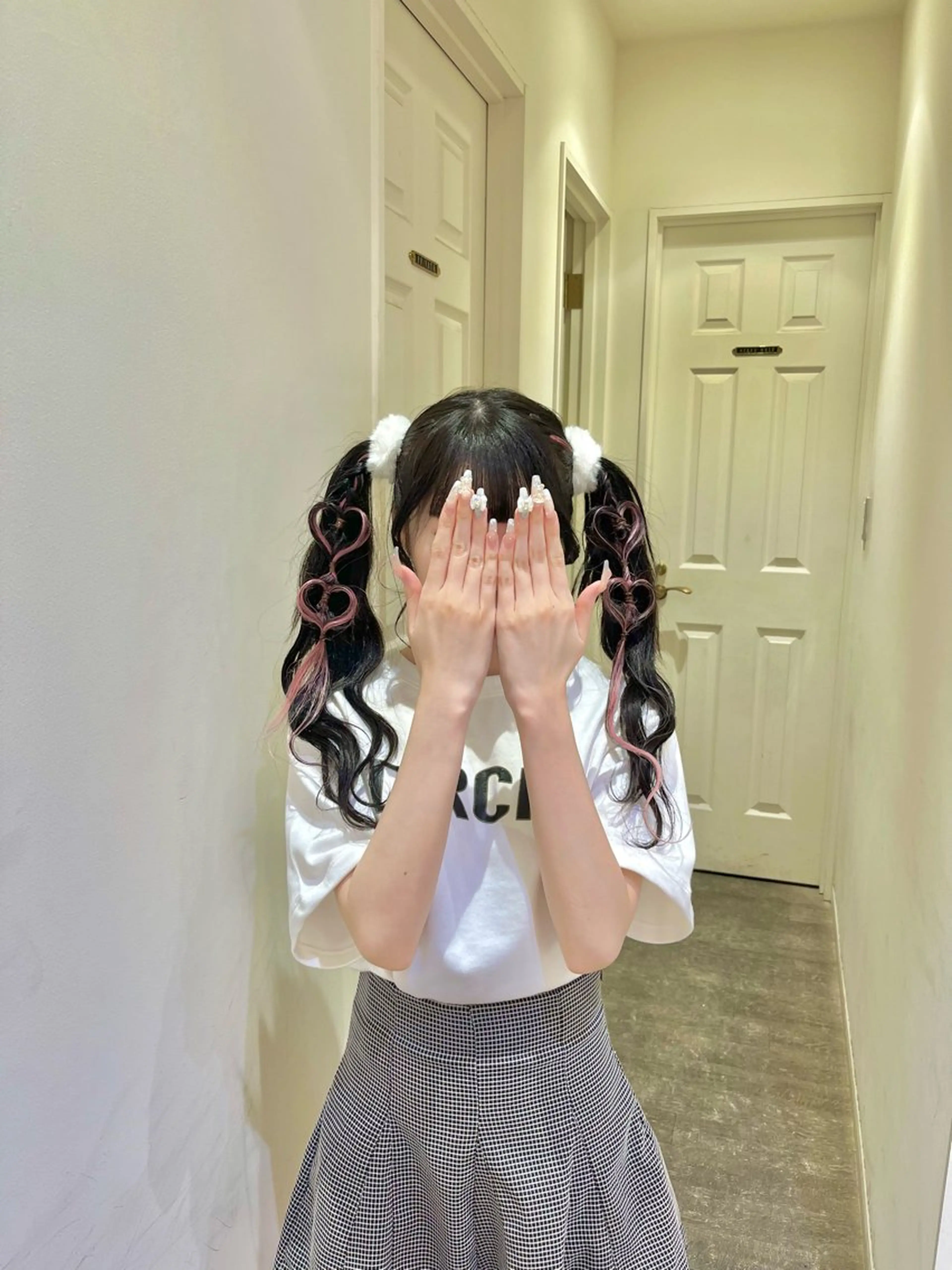 ヘアアレンジ ツインテール ヘアセット エクステ🎀 暖色カラー🎀amiのヘアスタイル