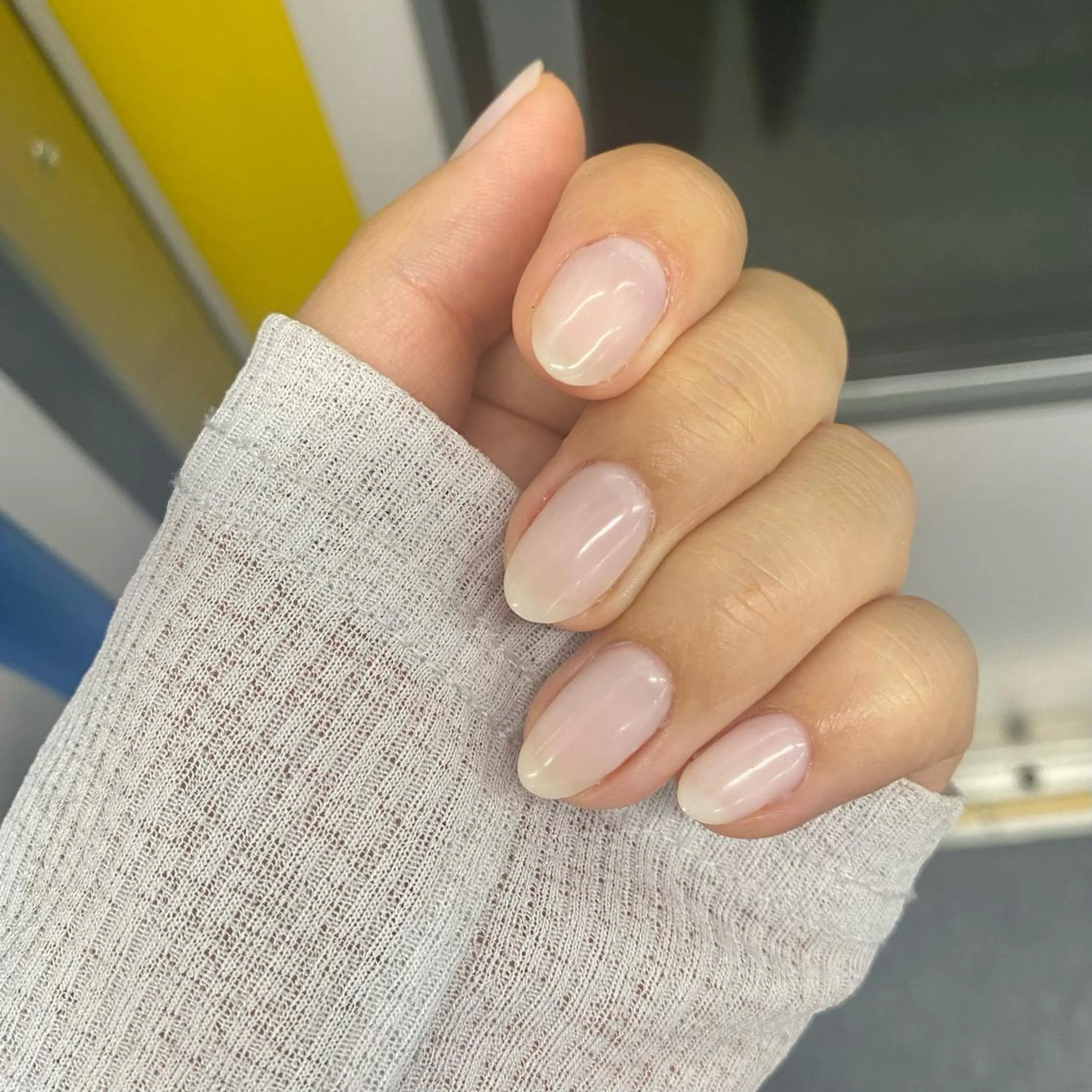 ネイル クリアネイル ホワイト kagami所属・kagami マイのネイルデザイン