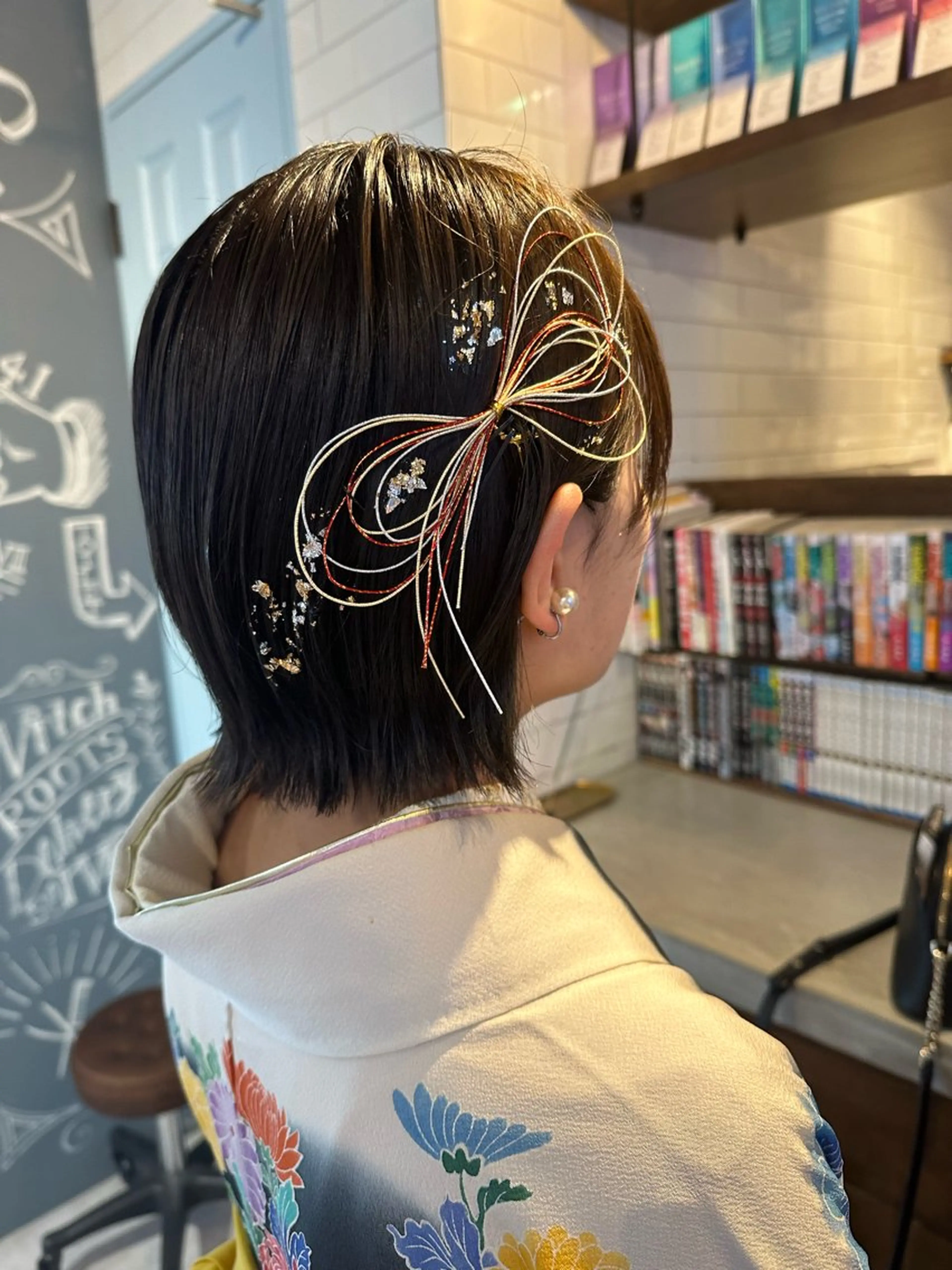 ショート ヘアアレンジ 卒業式のヘアスタイル ヘアセット 七井 香奈 (なないかな)のヘアスタイル