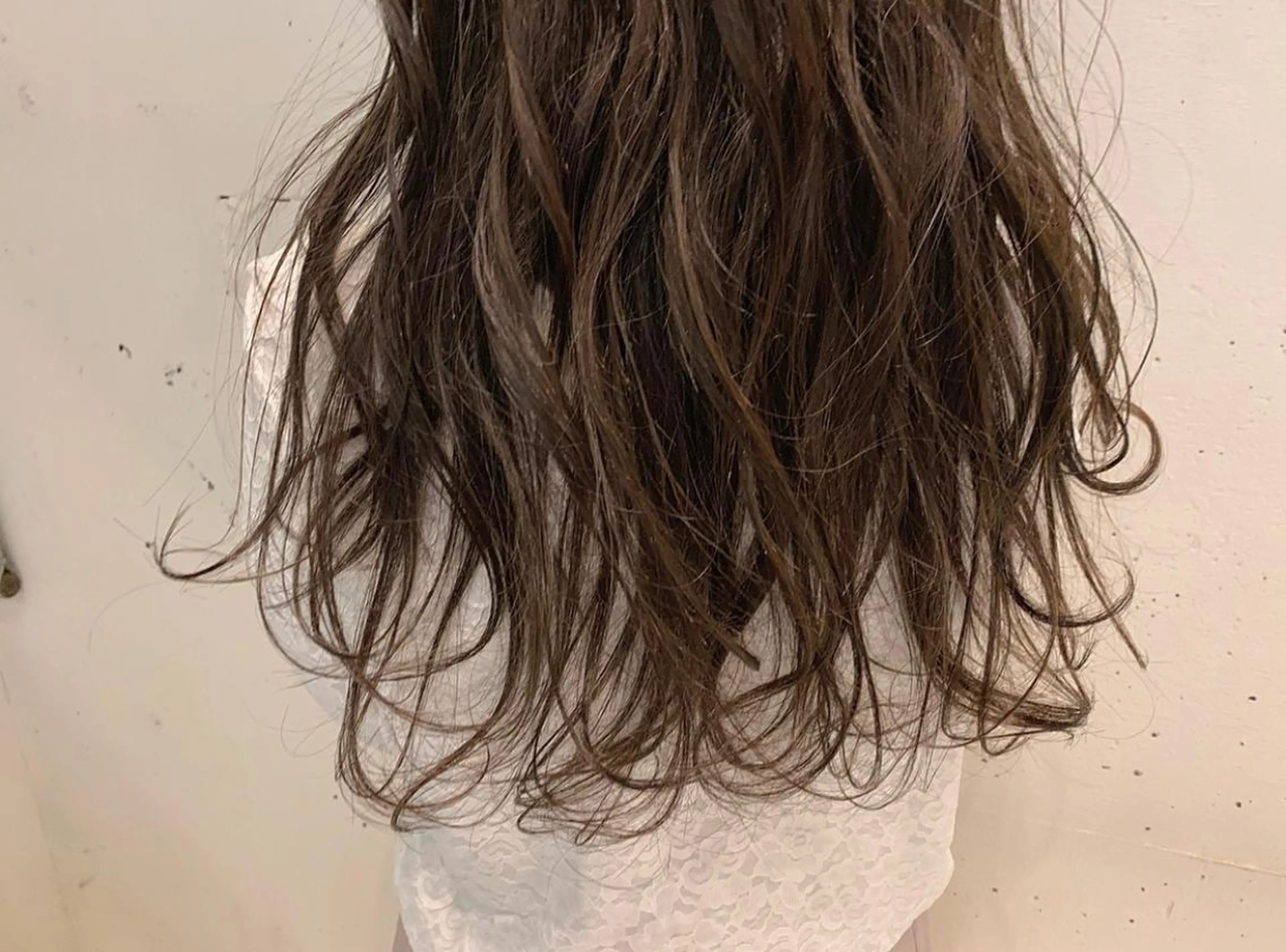 ロング カラー ブラウンカラー ココアブラウン ヘアカラー たかいわ みきのヘアスタイル