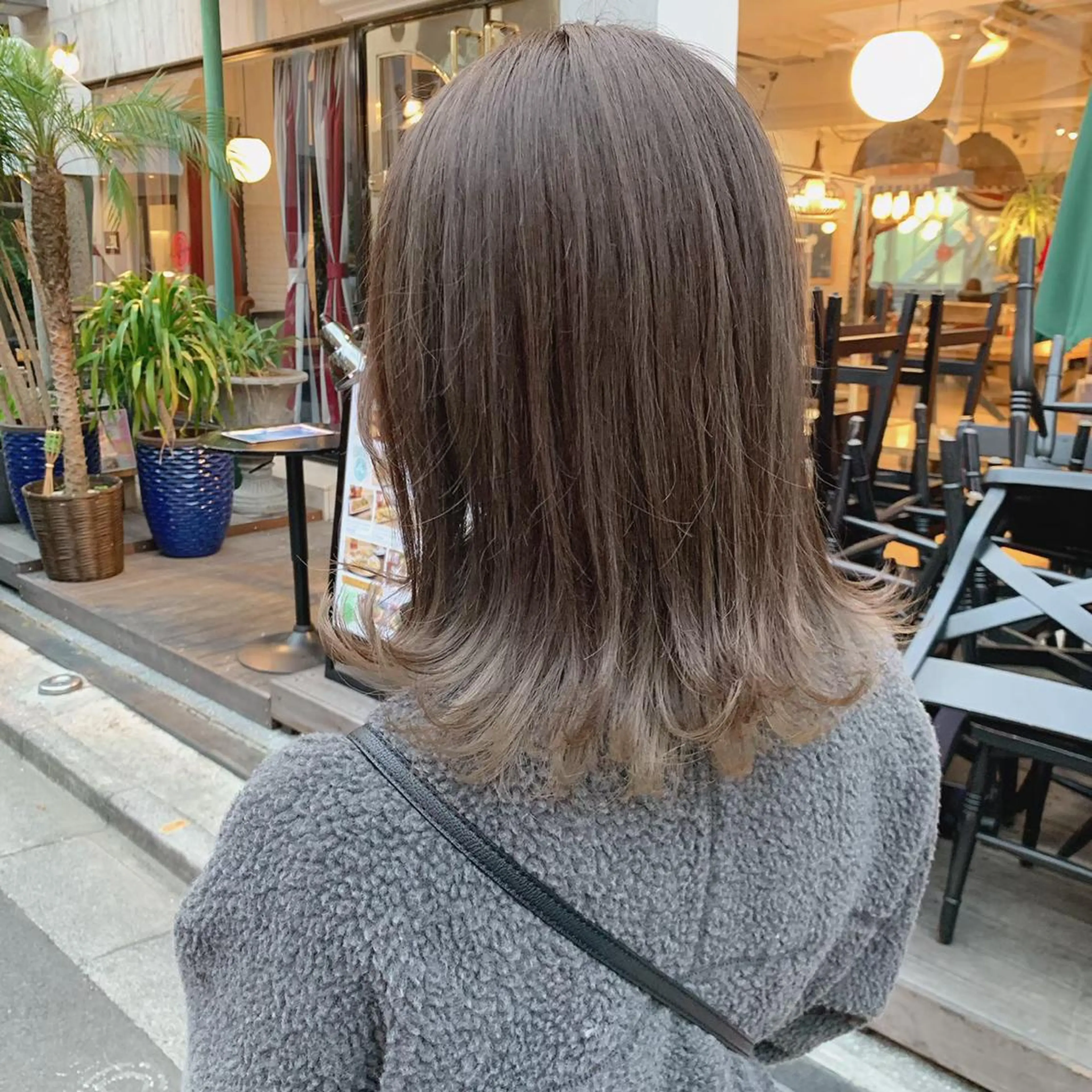 ミディアム カラー ブリーチなし✨艶髪 カラー𓃲YAGIのヘアスタイル