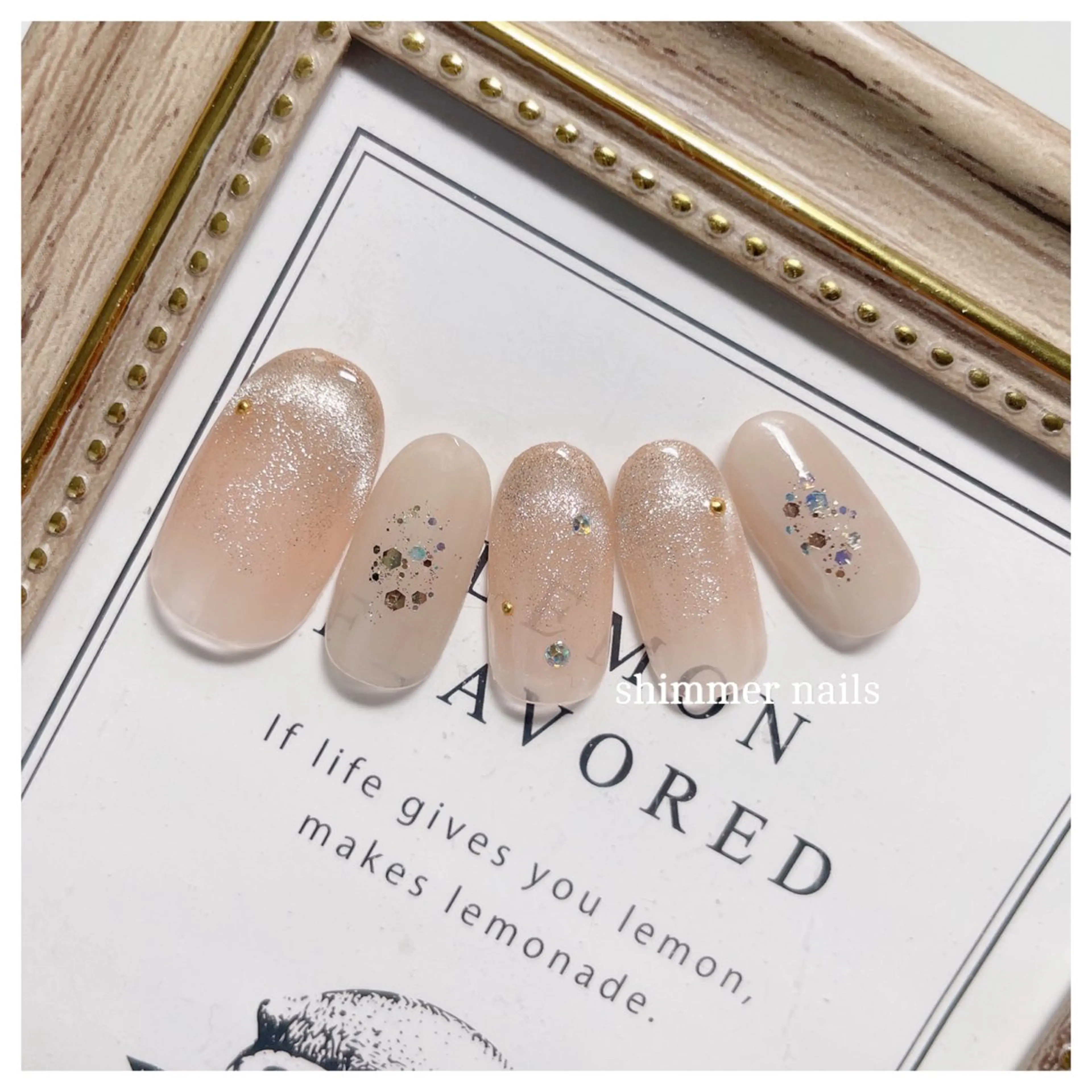 ネイル マグネットネイル shimmer nailsのネイルデザイン