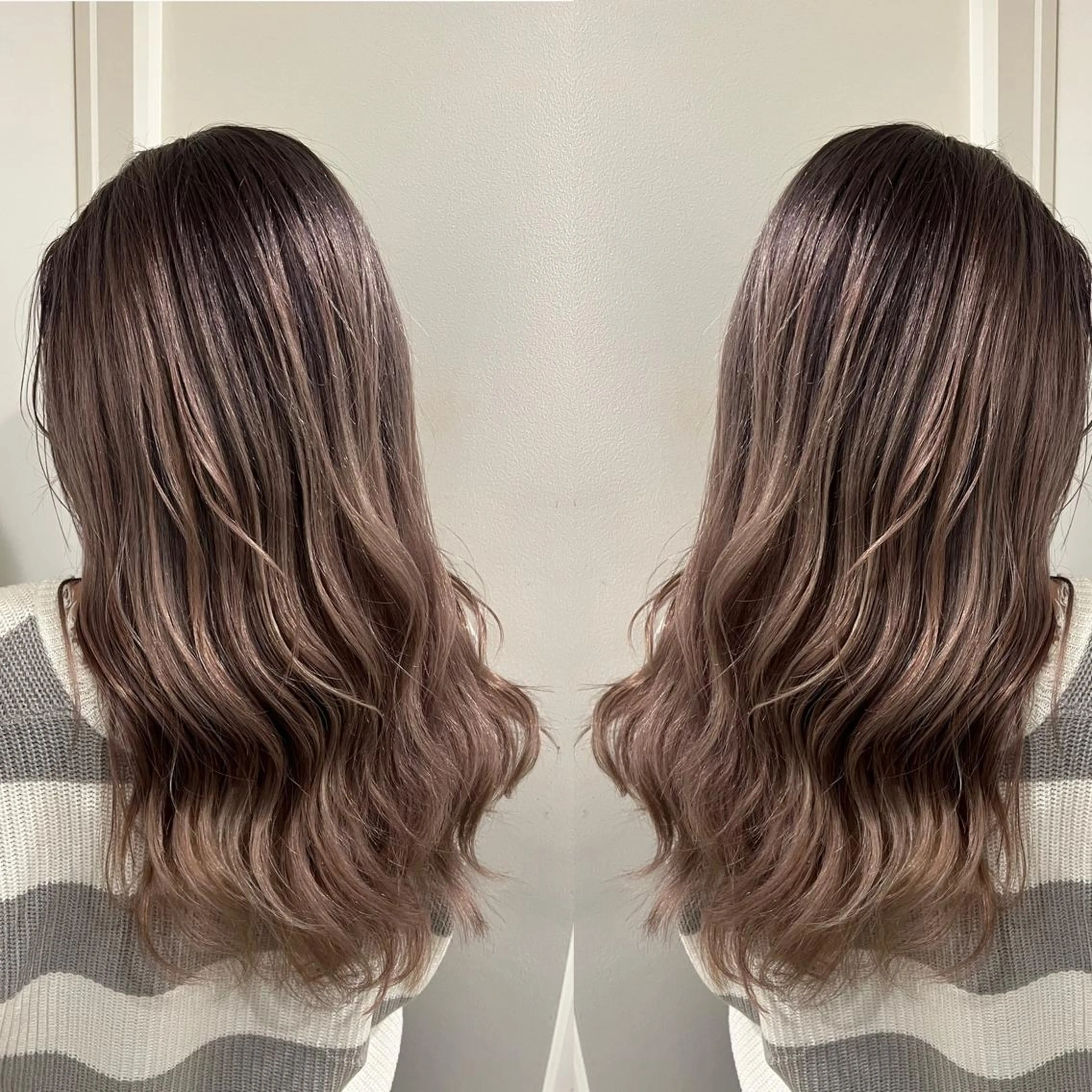 セミロング カラー ヘアアレンジ 🔥ハイトーンカラー ギャルNAOKI🔥のヘアスタイル