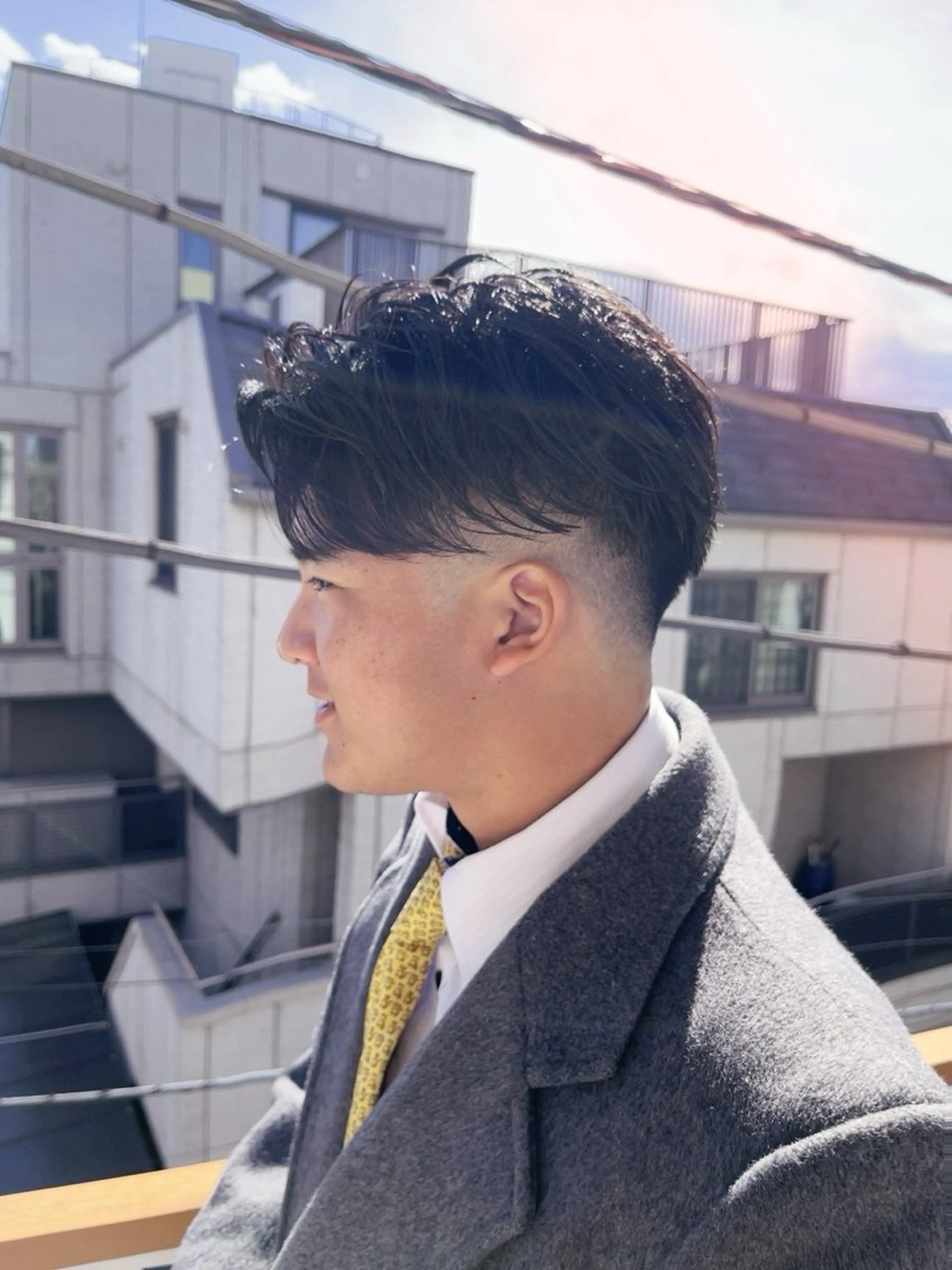 メンズ メンズブリーチ フェードカット メンズハイライト メンズインナーカラー メンズ韓国風 カット メンズ特化✨️ 韓国風パーマ🔥一八のヘアスタイル