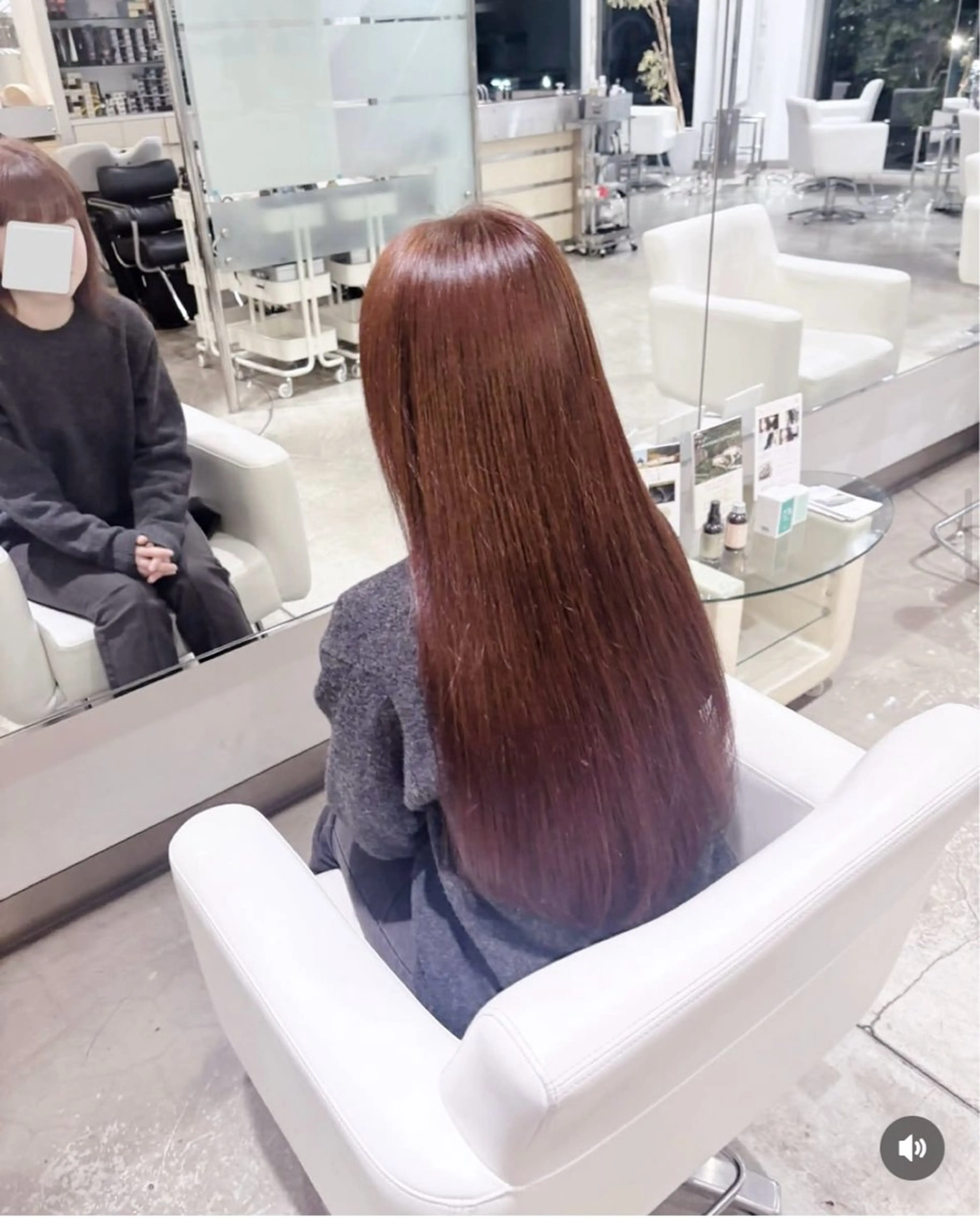 ロング カット ヘアカラー yui/透明感カラー /コテ巻き風パーマのヘアスタイル