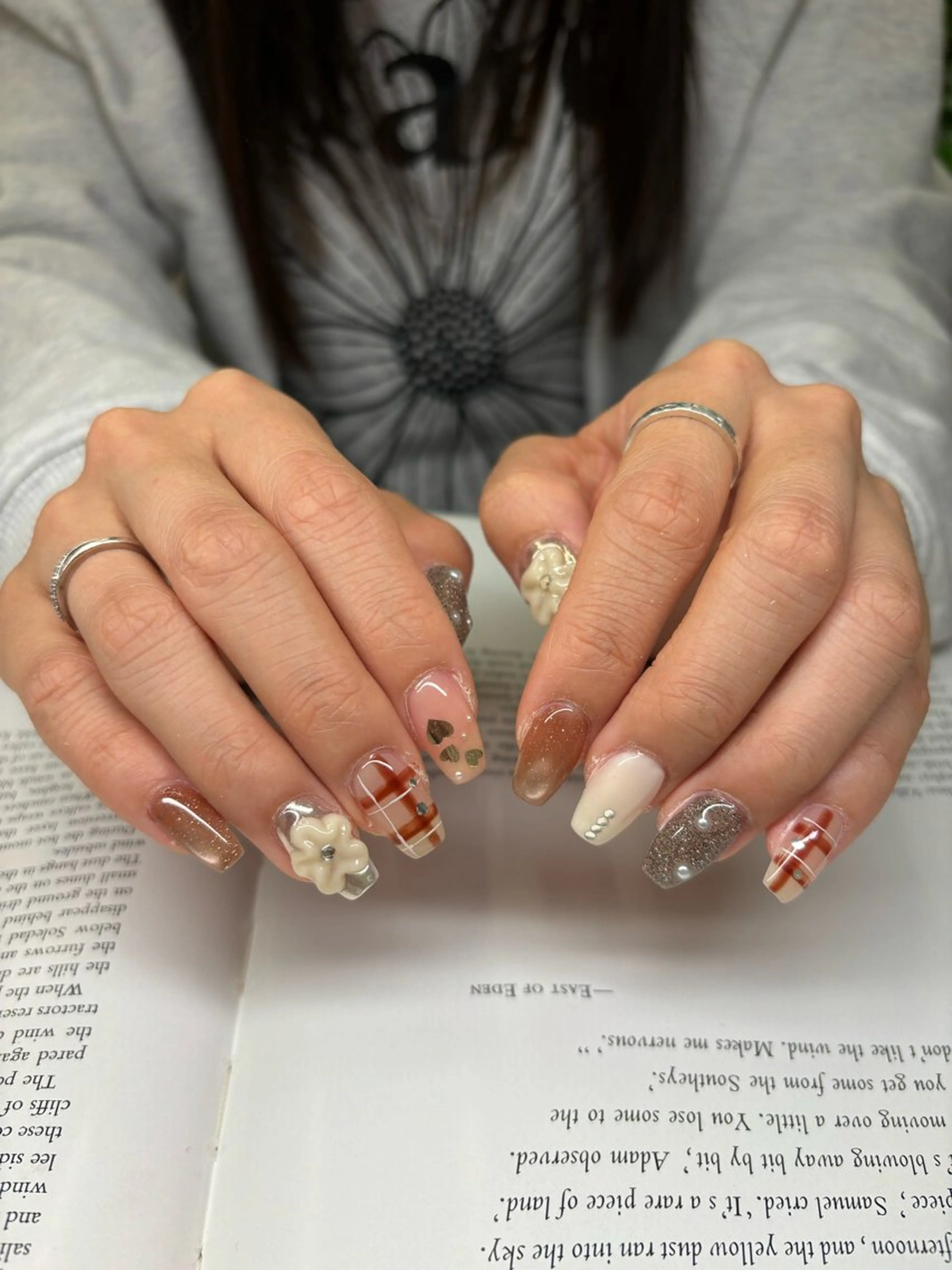 ネイル ハート ハンドネイル era Sahoのネイルデザイン