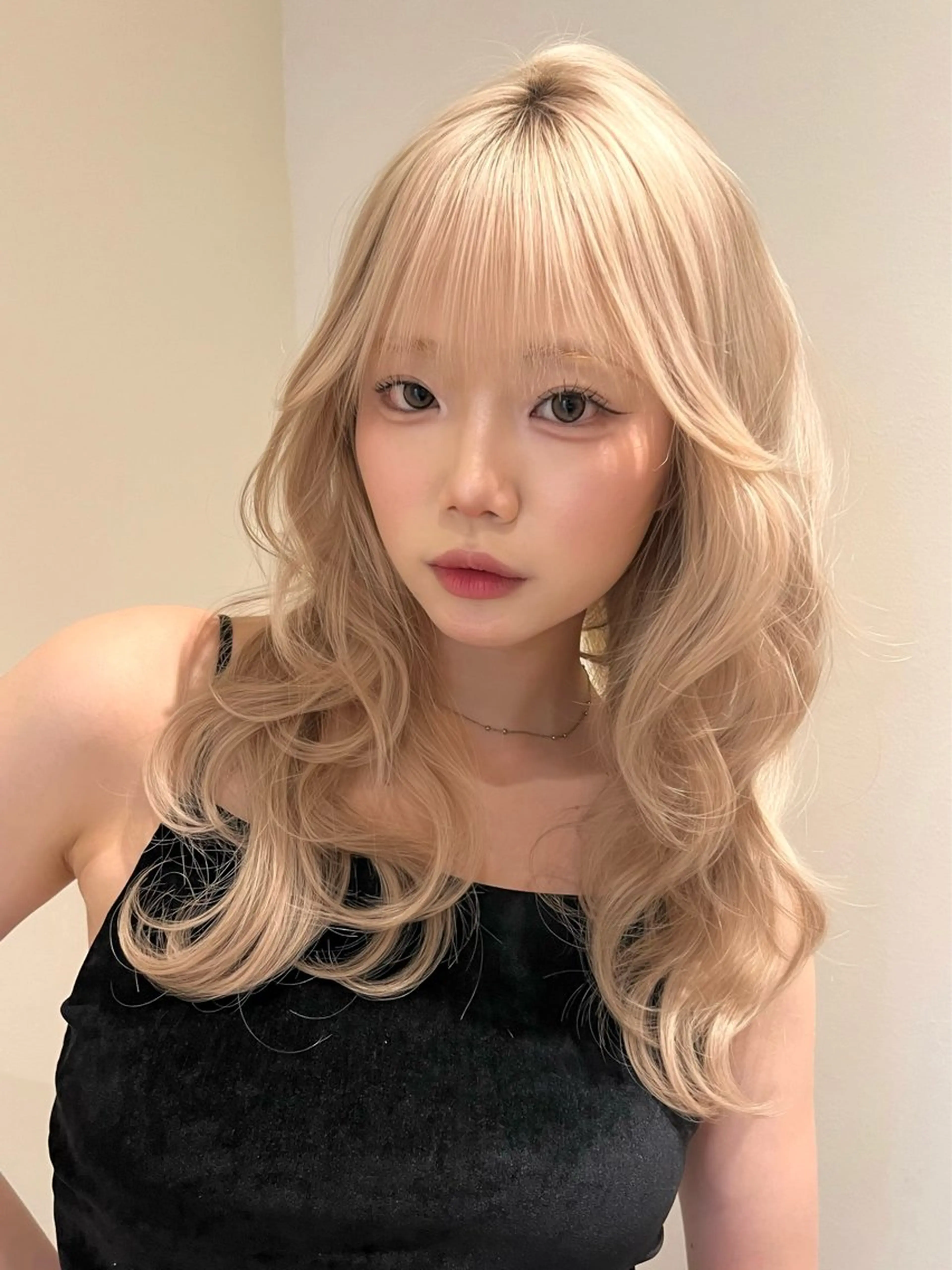 ロング カラー カット ヘアカラー belle   表参道　terrace所属・抜きっぱなしブロンド /ハイトーン/カナタのヘアスタイル