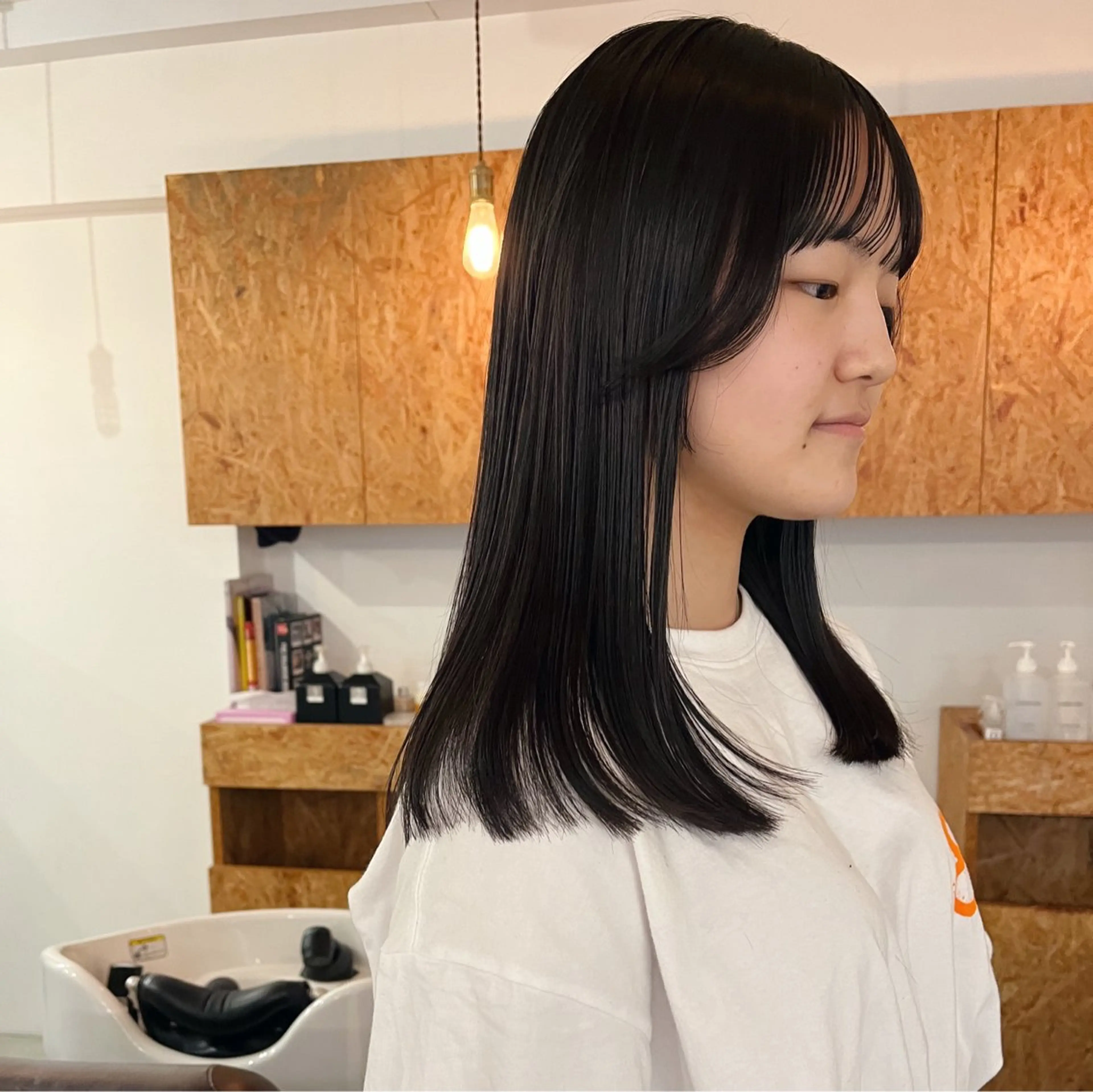 セミロング 暖色/パーマ 🌼クニトウメイのヘアスタイル