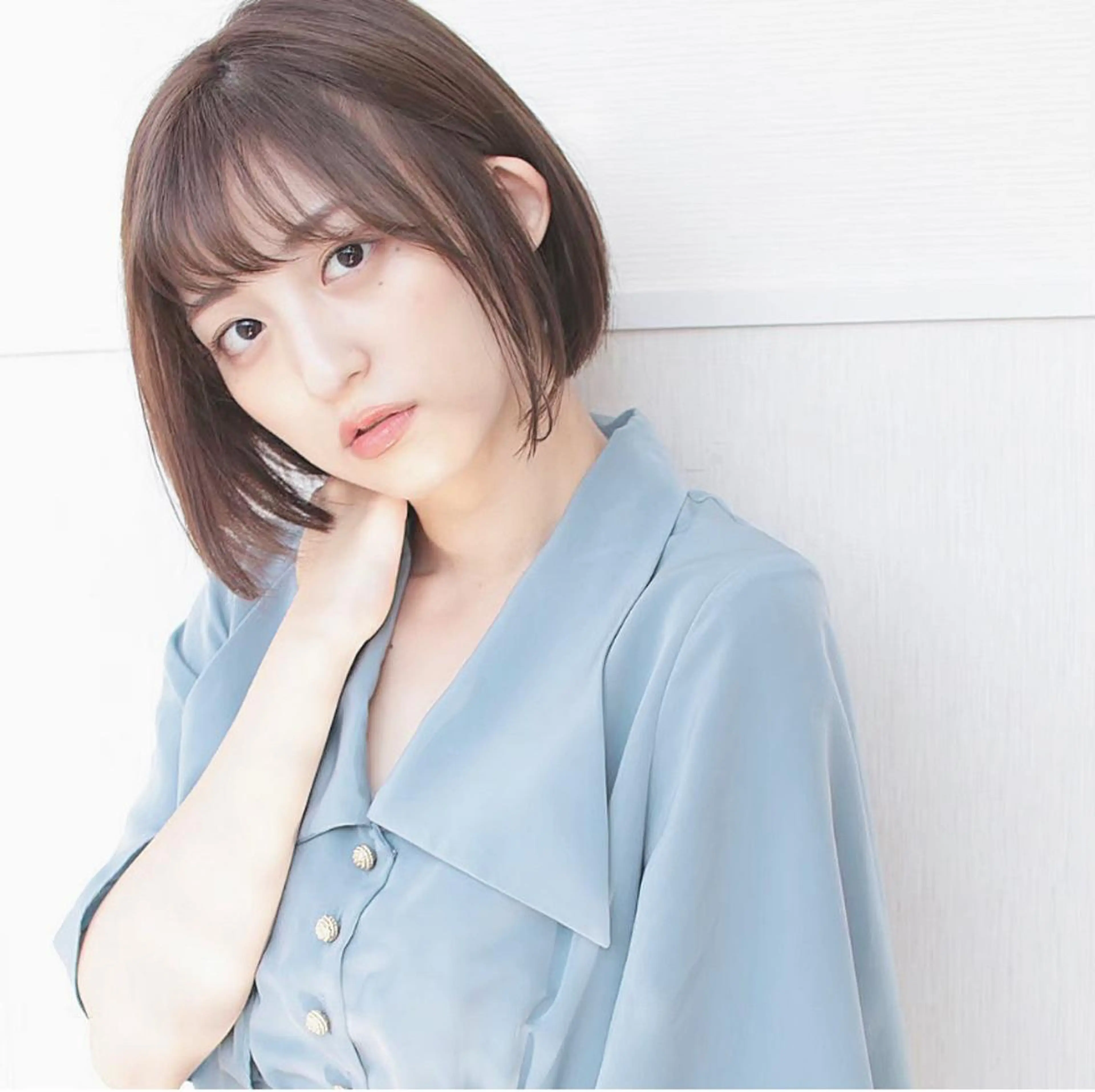 ショート ショートヘア ANLY.meijijingumae所属・レイヤーカット/ 前髪顔周りカットのヘアスタイル