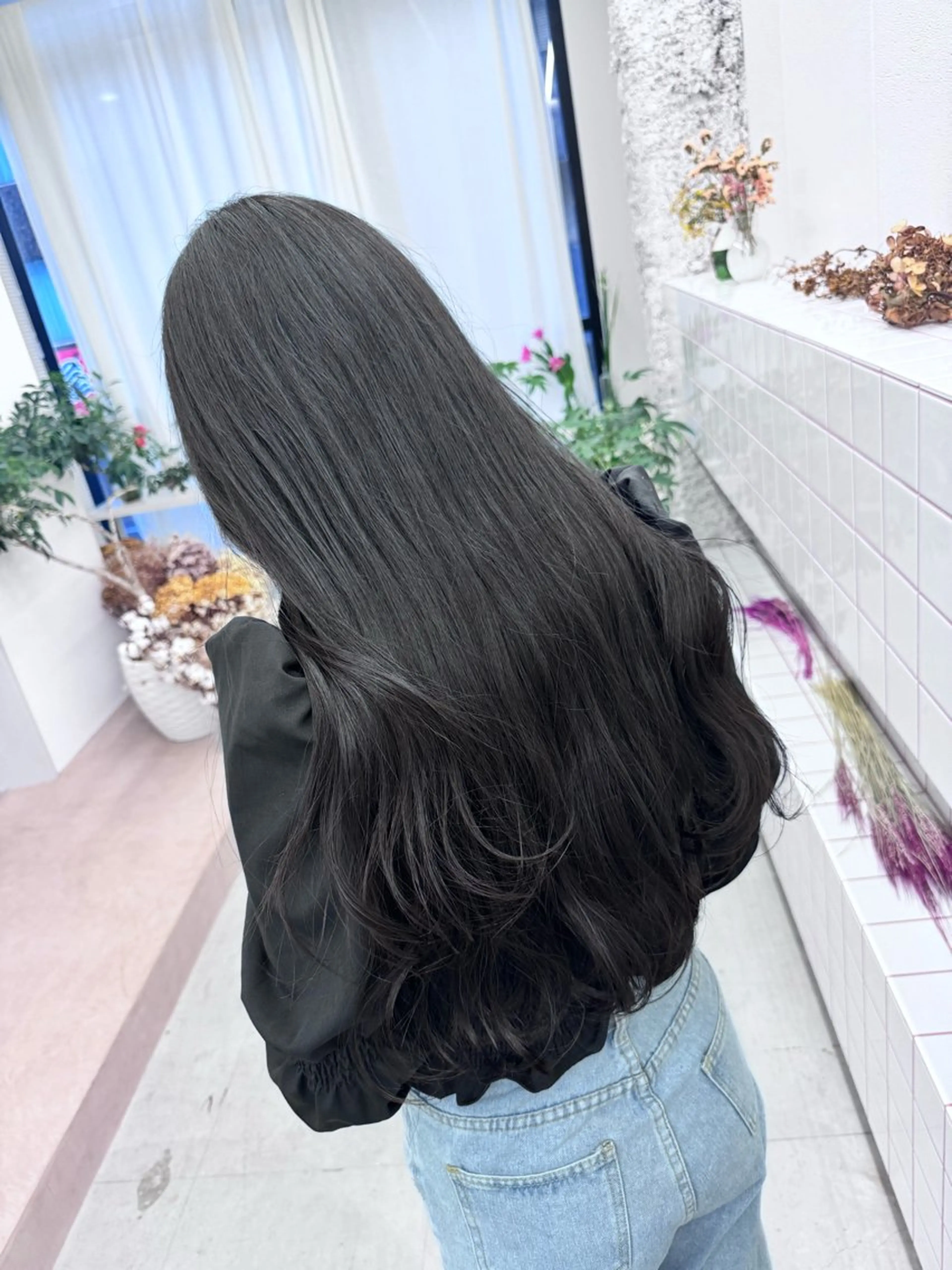 ロング カラー 韓国風ヘア 花見 亜沙美のヘアスタイル