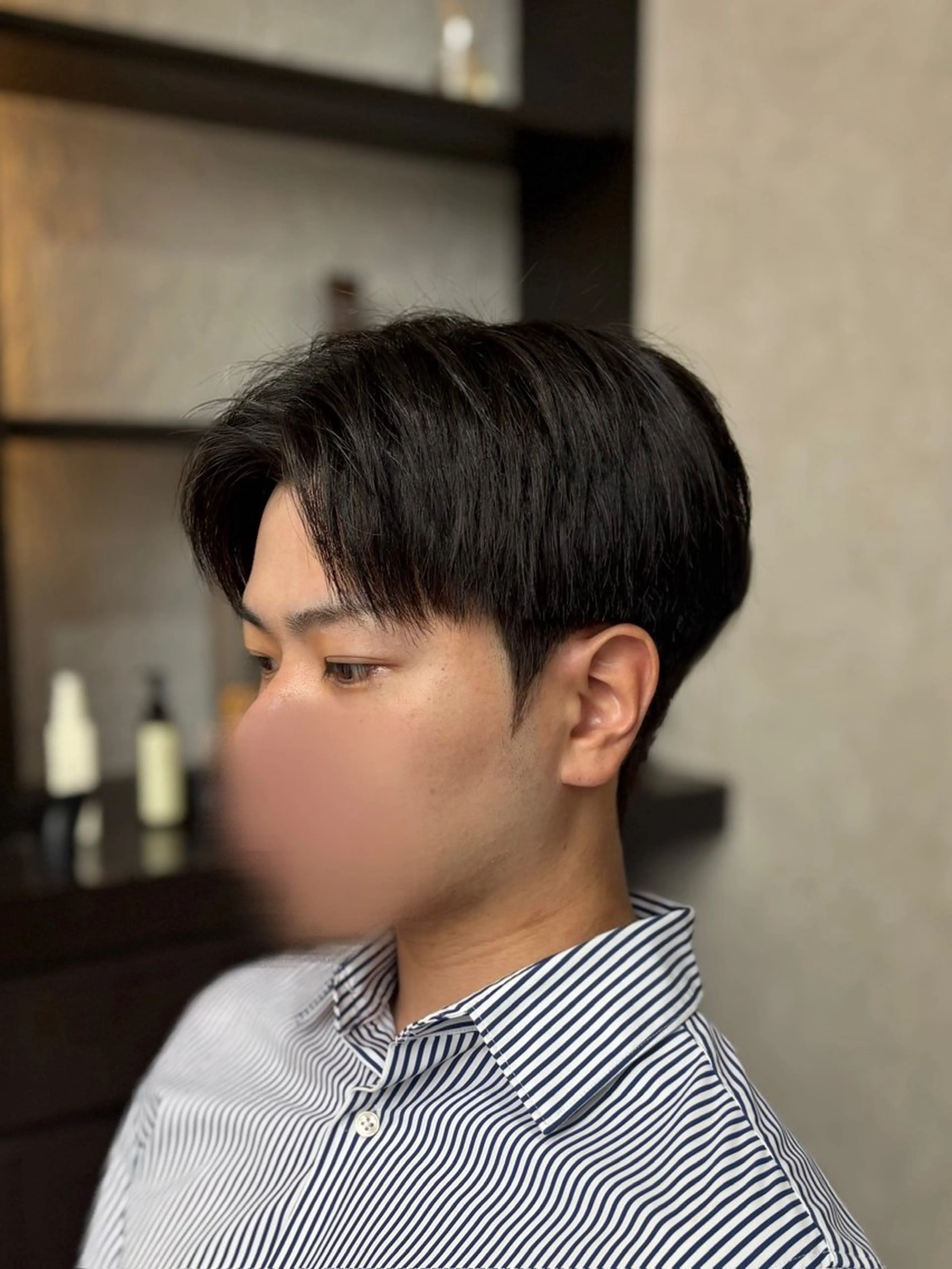 ショート パーマ メンズ 韓国メンズヘア/ ダウンパーマ/歩夢のヘアスタイル