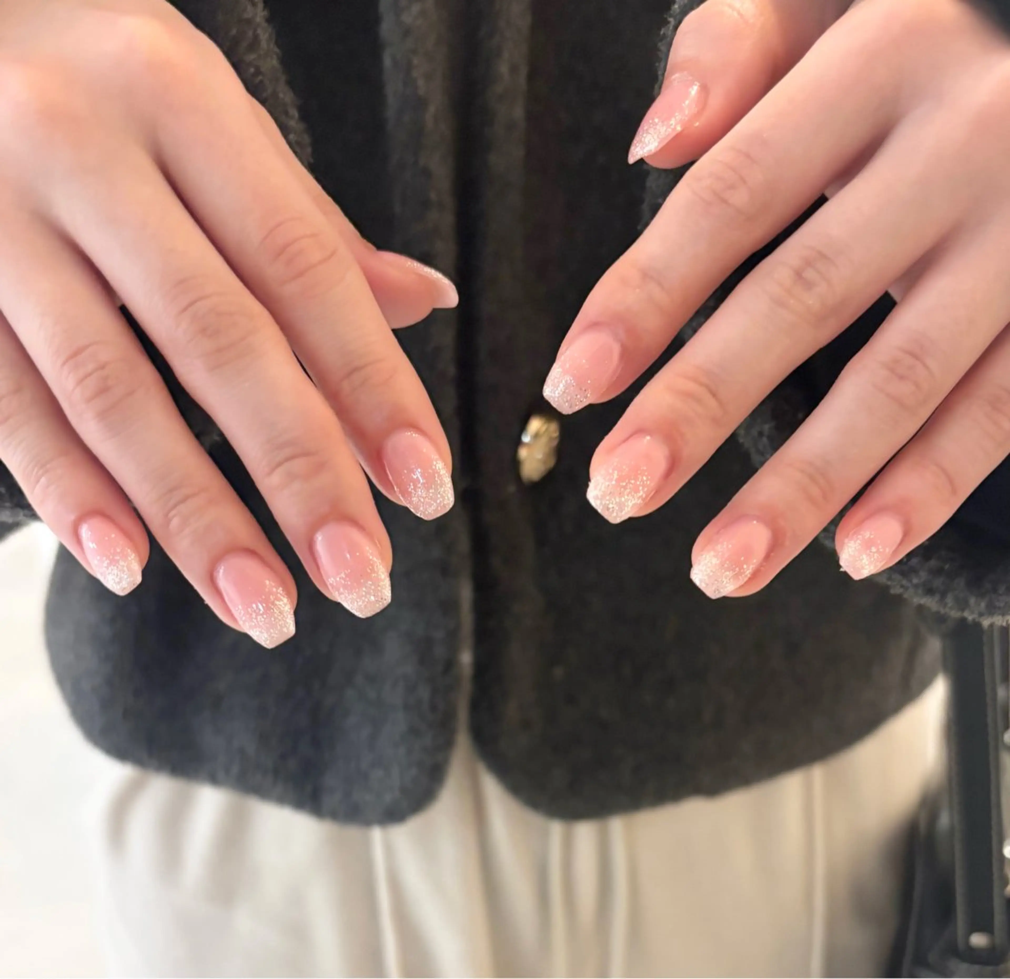 ネイル ラメ(グリッター) ラメグラデーション ピンク シルバー WHITE NAIL甲府昭和店所属・WHITE NAIL misakiのネイルデザイン