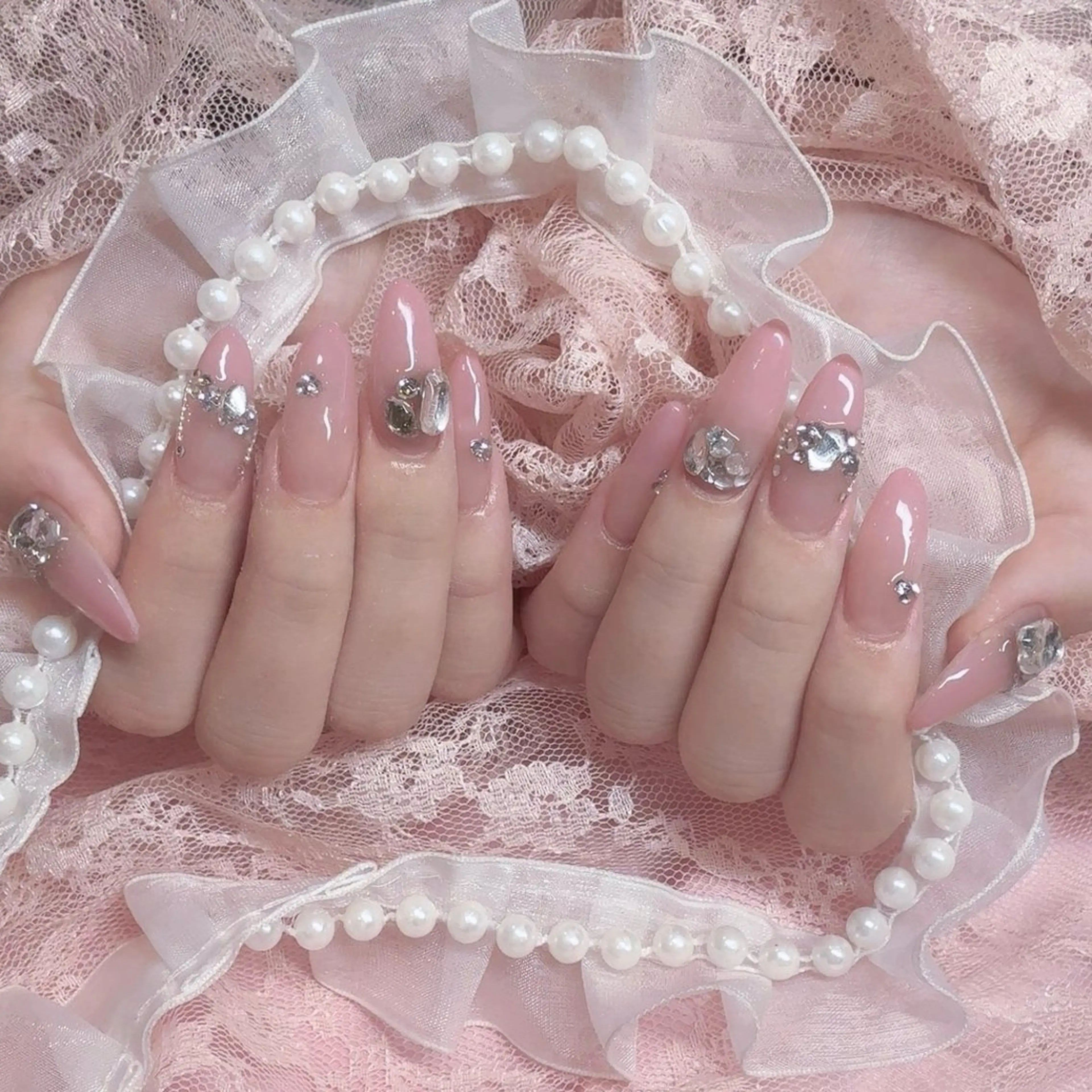 ネイル ジェルネイル ピンク ハンドネイル Nail lieNのネイルデザイン