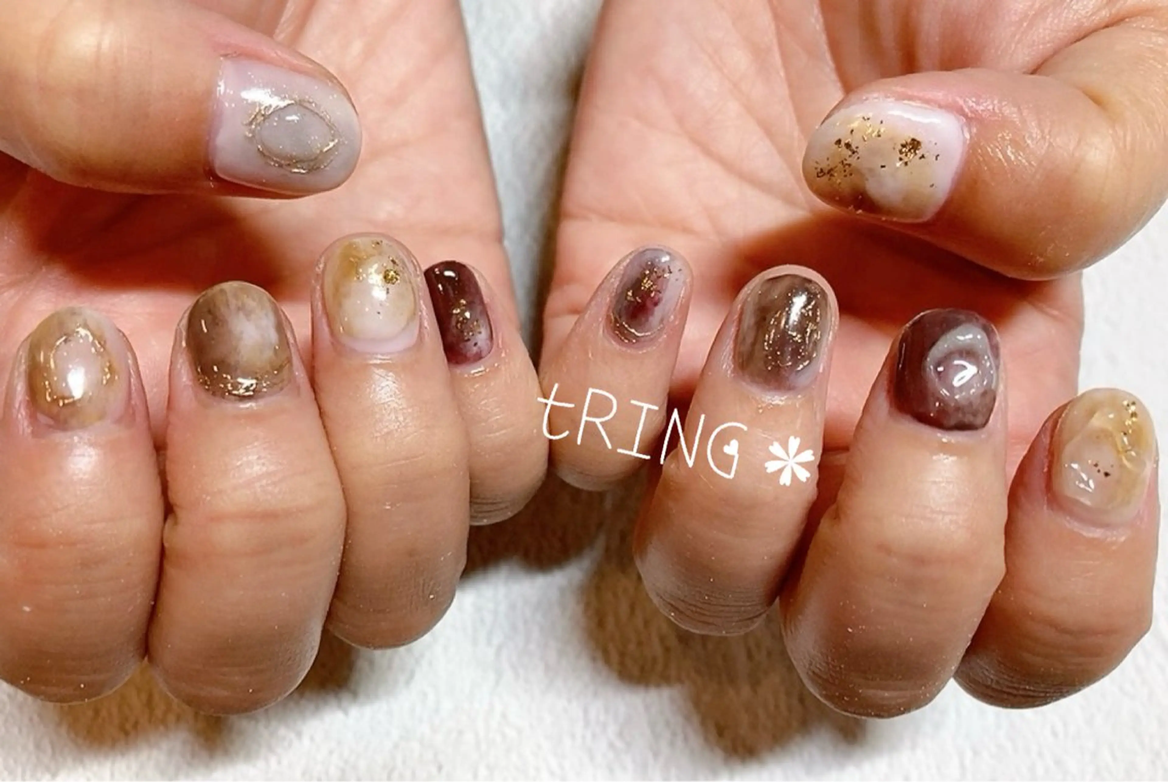 ネイル ハンドネイル tRING＊ しいの木台のネイルデザイン
