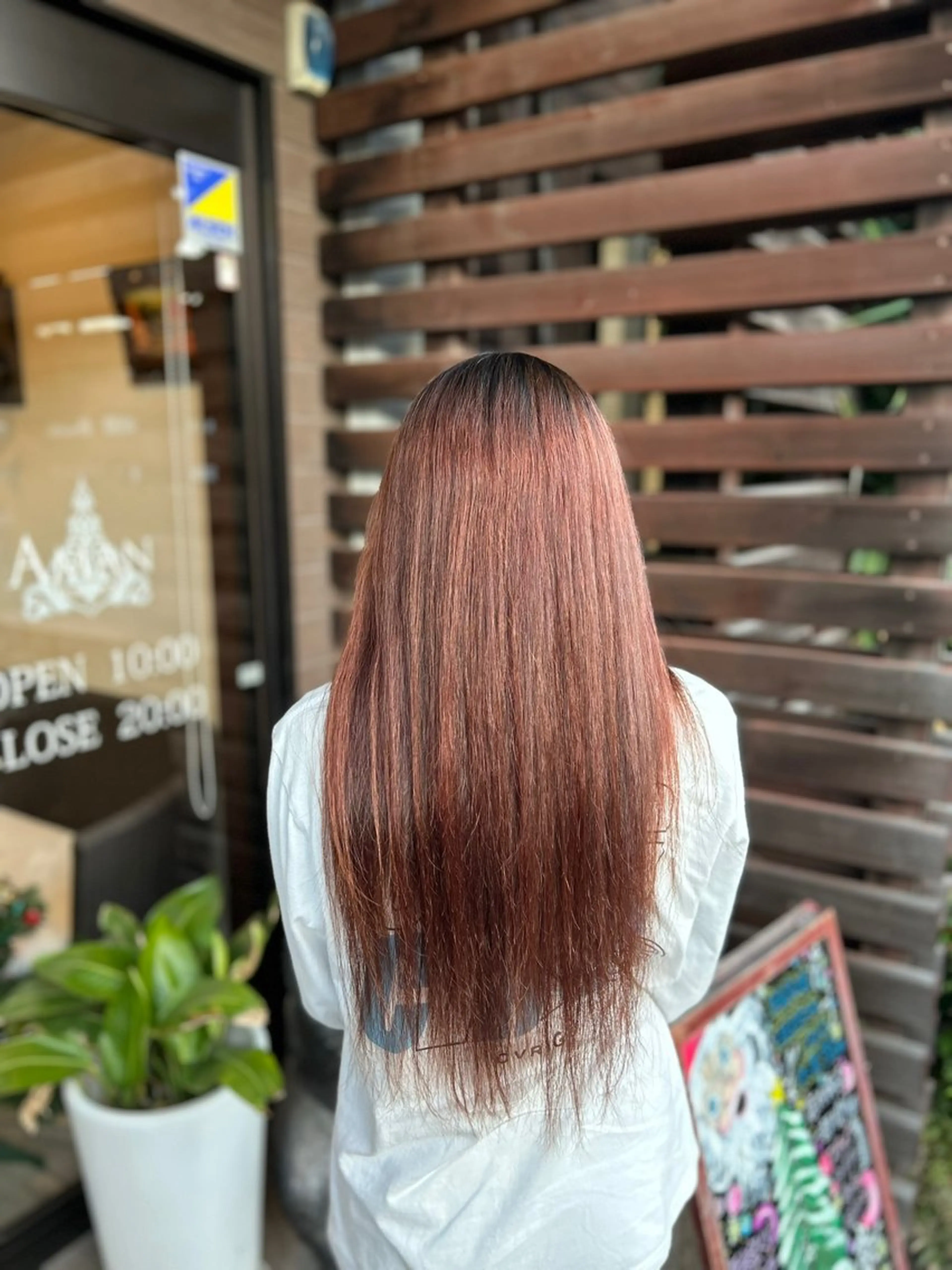 ロング 縮毛矯正 篠田 蒼のヘアスタイル