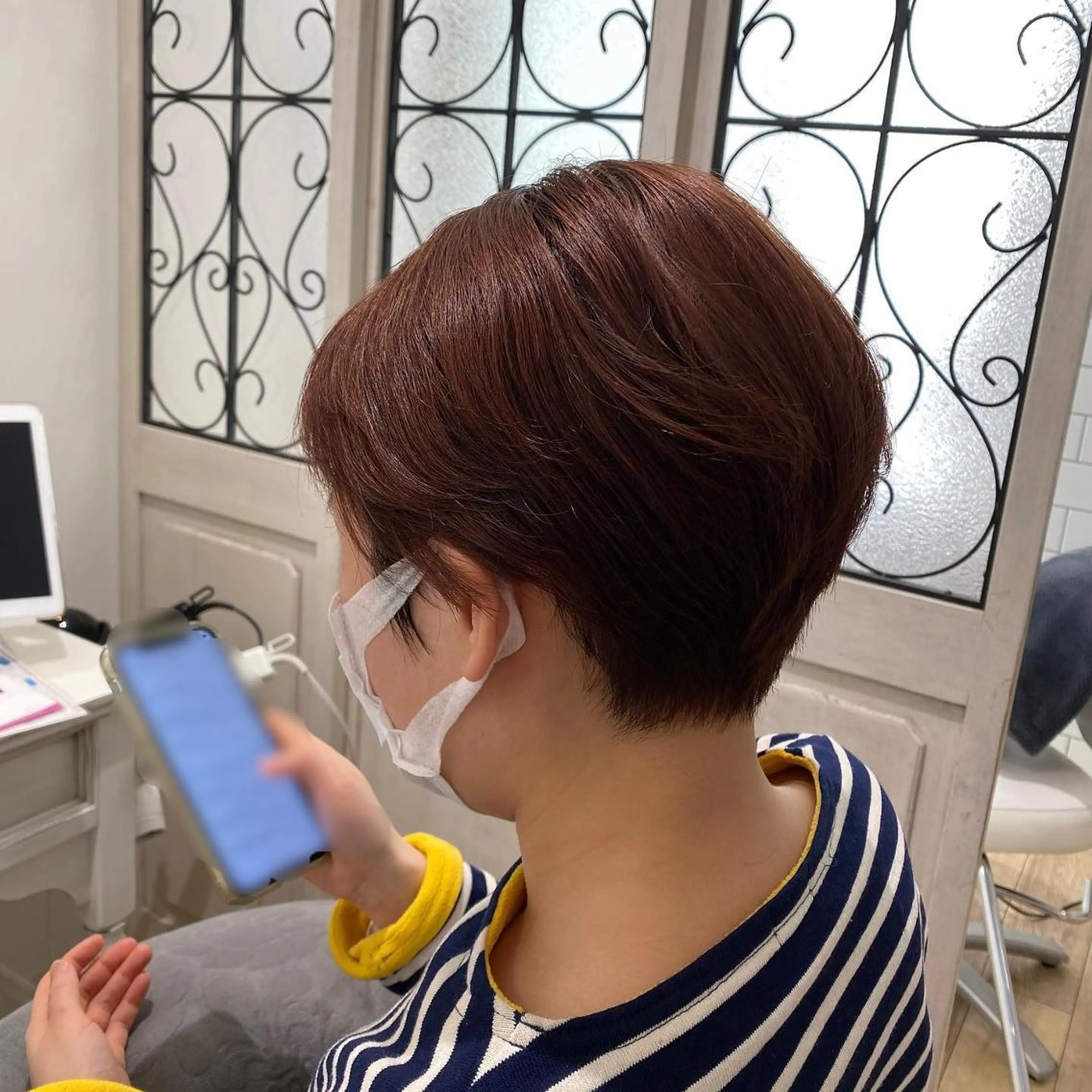 ショート カラー メンズ キッズ ショートボブ メンズショート ボブ ショートヘア ✂︎ショート、ボブ、 レイヤー🩵YUMIのヘアスタイル