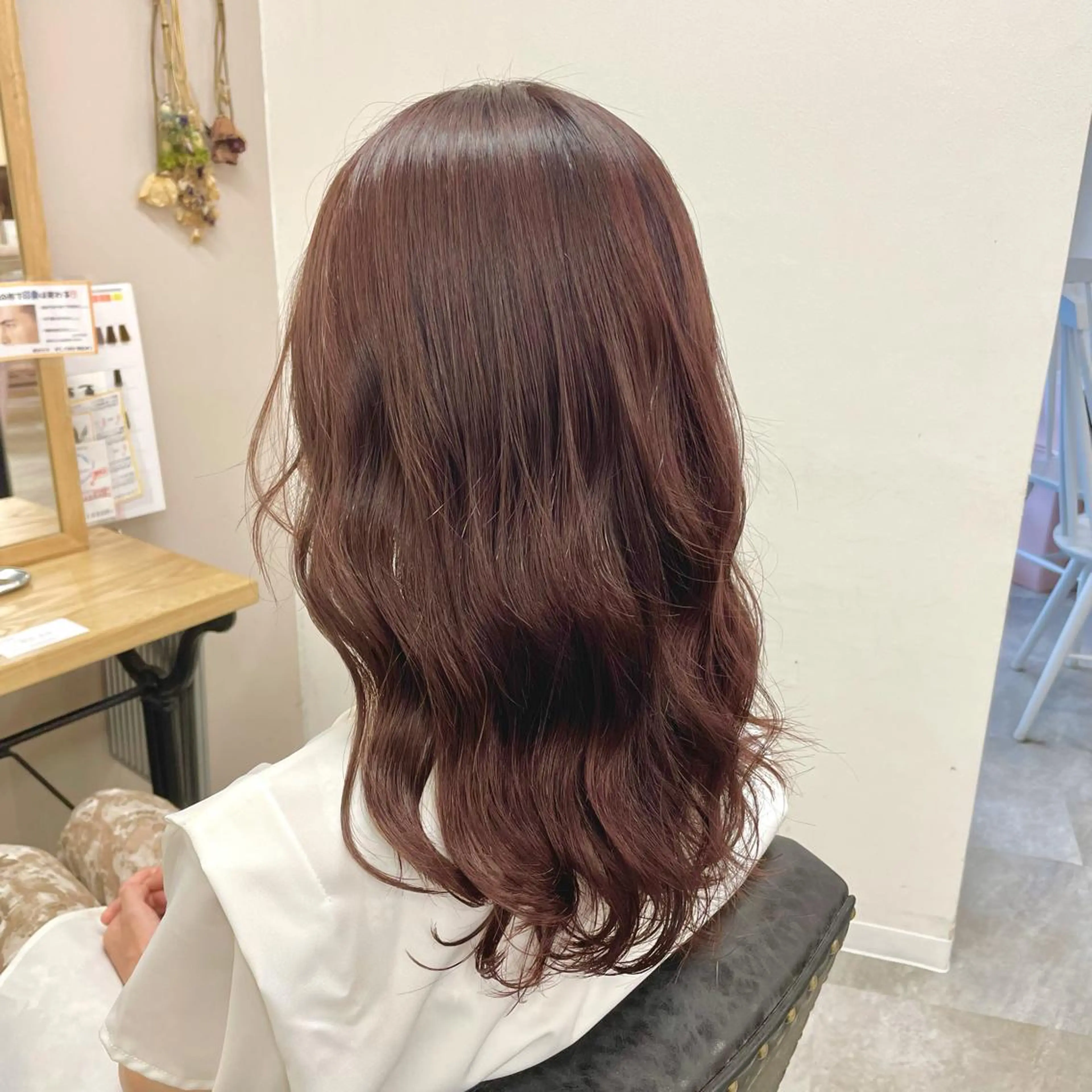 セミロング カラー 🔵暗髪　特化🔵 梅田・増田のヘアスタイル