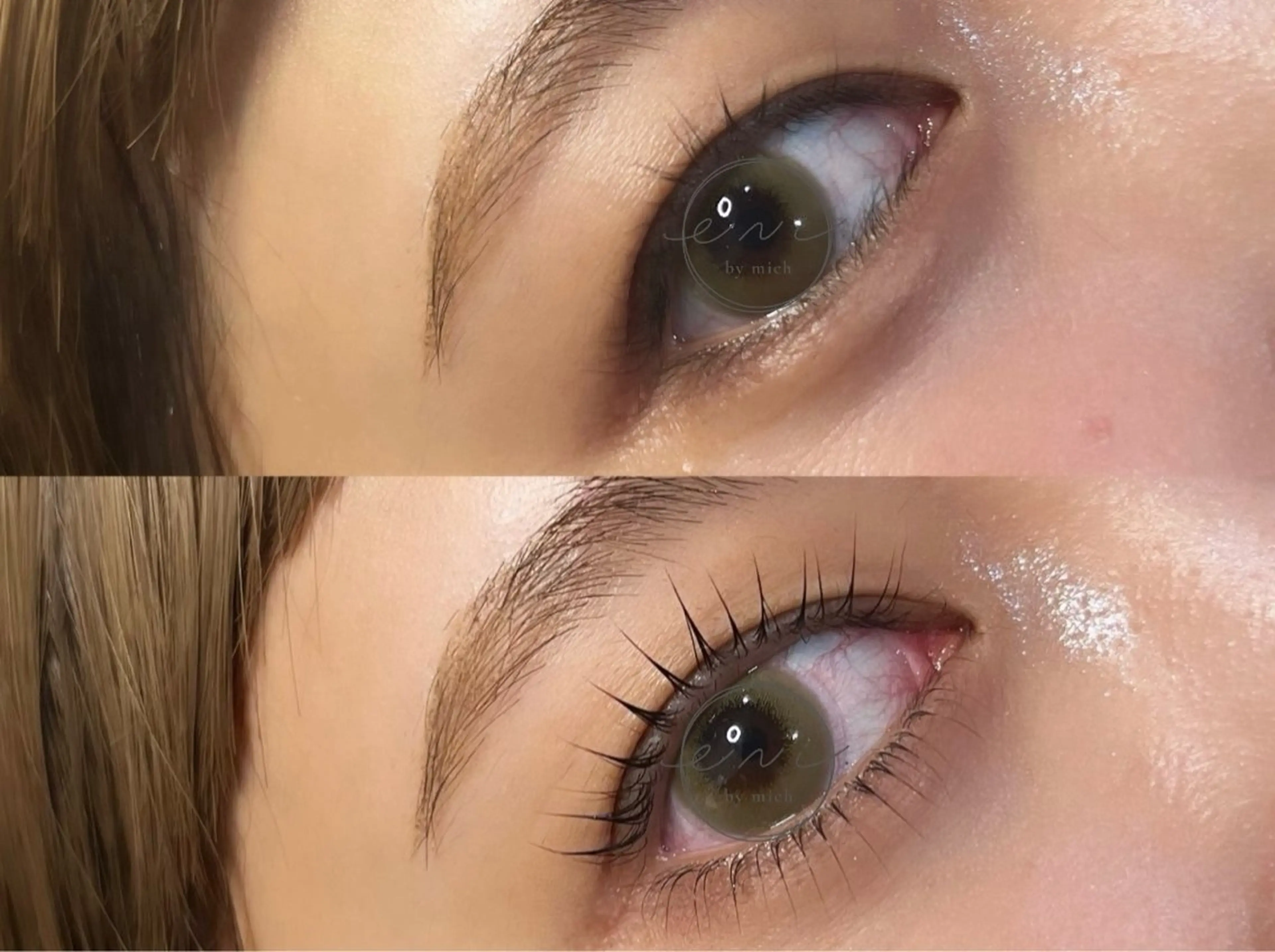 上下まつ毛パーマの写真