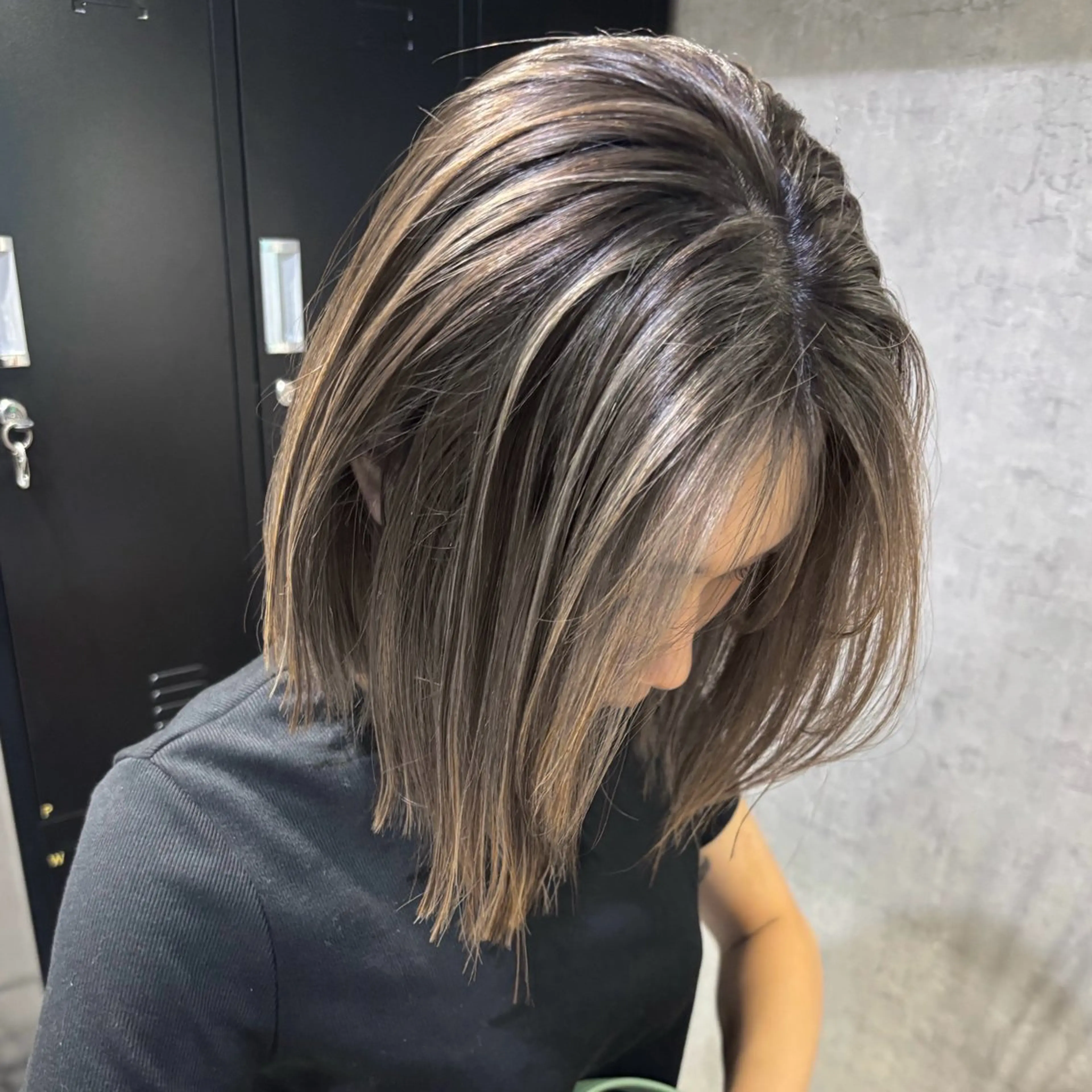 ミディアム カラー ハイライトカラー ハイライト ヘアカラー 松井那津子 /ハイライトブリーチのヘアスタイル