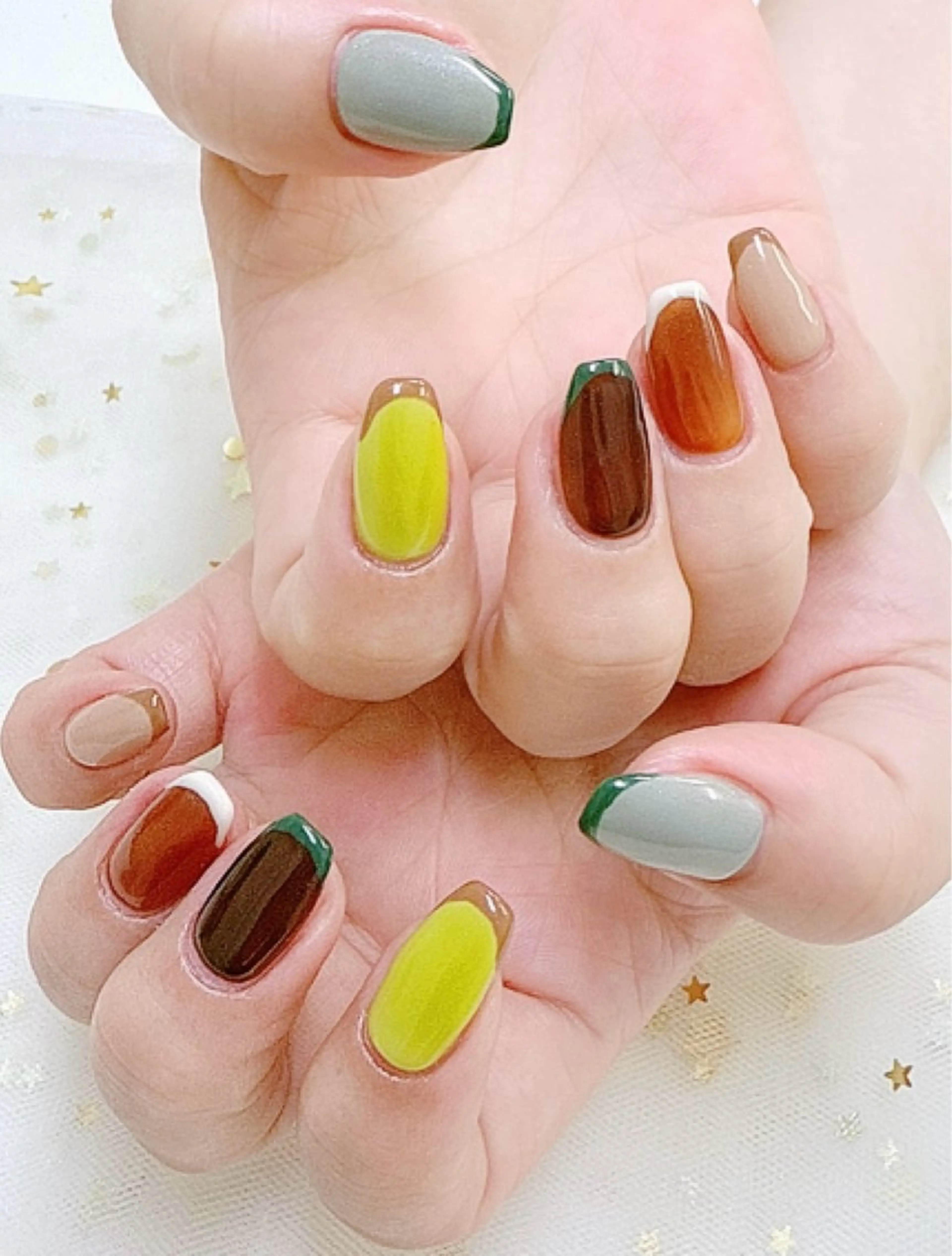 ネイル フレンチネイル ハンドネイル 上福岡 らんらんのネイルデザイン