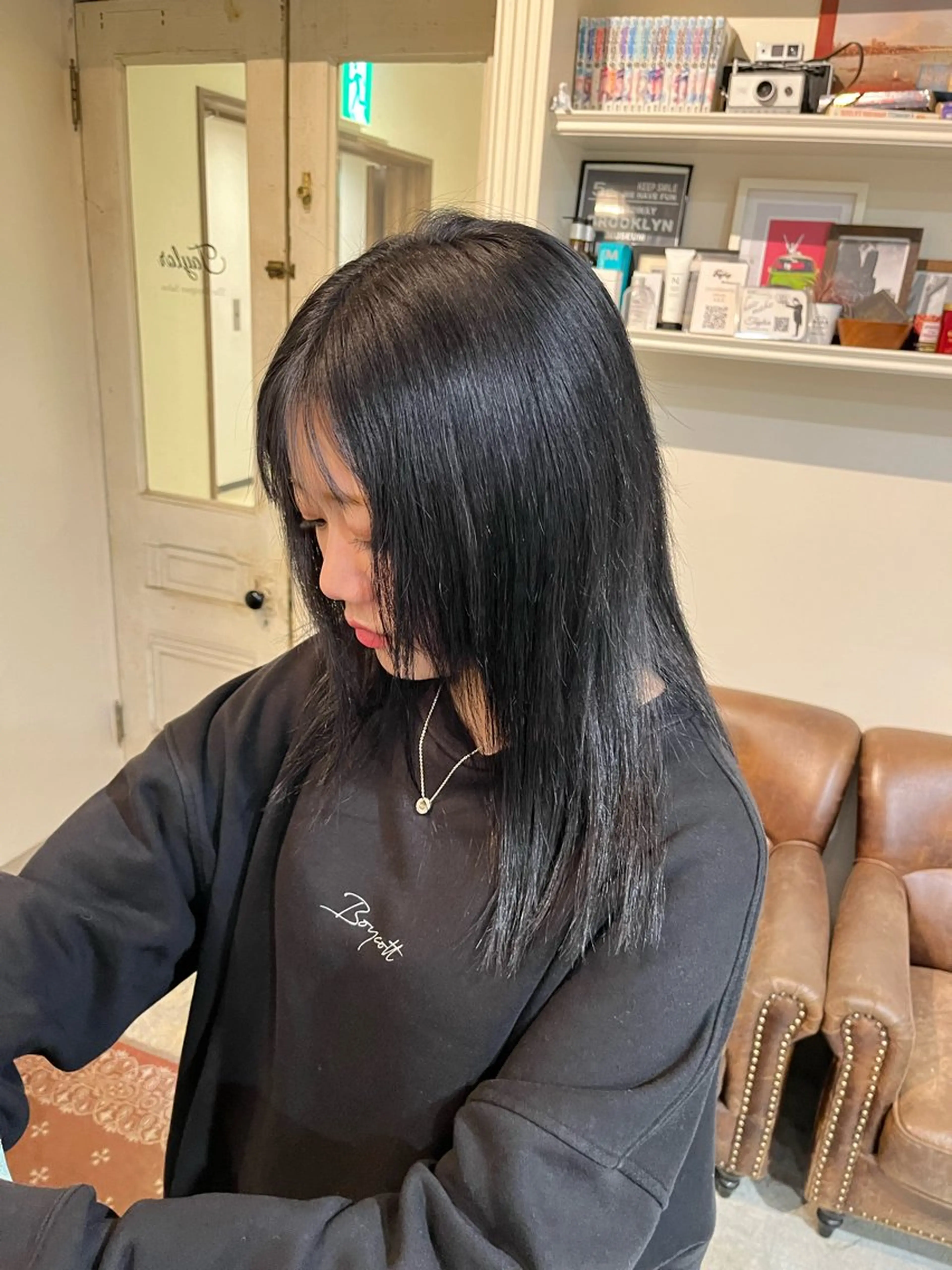 ミディアム カラー ヘアアレンジ ヘアカラー 高島 凜のヘアスタイル