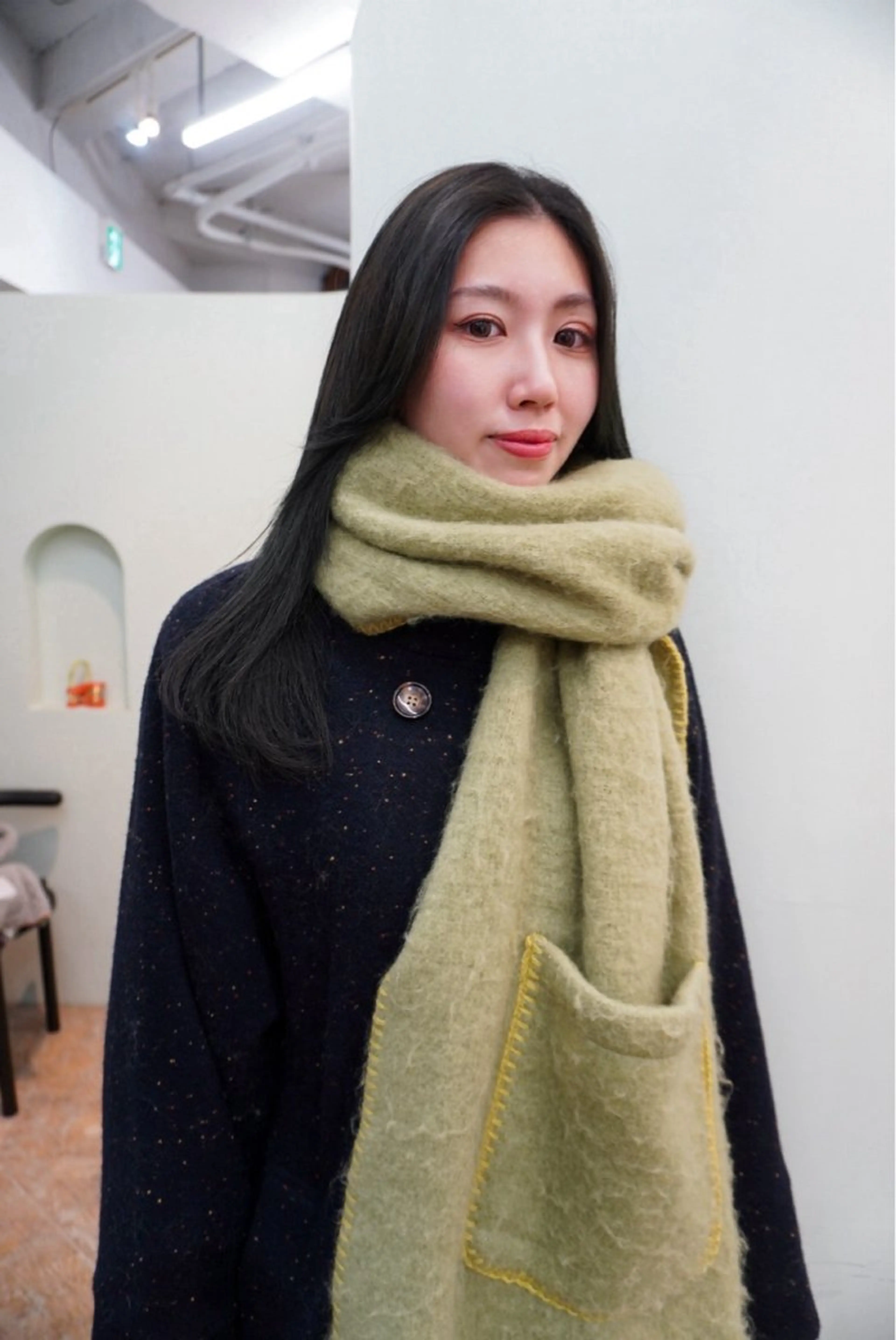 ロング カラー 透明感カラー オリーブカラー yew所属・名古屋カラーモデル/ 暖色カラー/リカのヘアスタイル