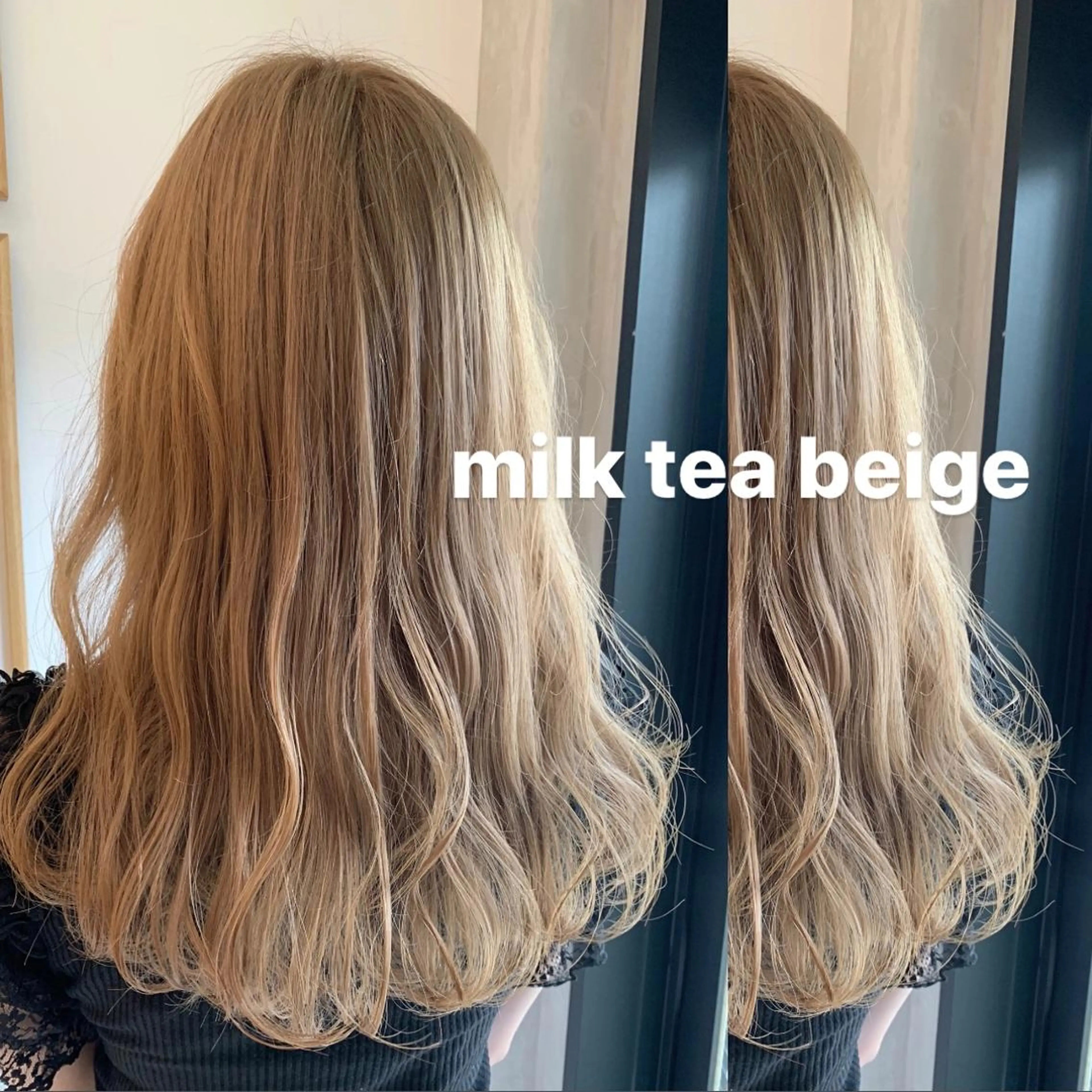 【ハイトーンにしたい方はコレ✨】🦋ハイブリーチ(ブリーチ2回分)➕全体カラー➕1ステップトリートメント🦋の写真