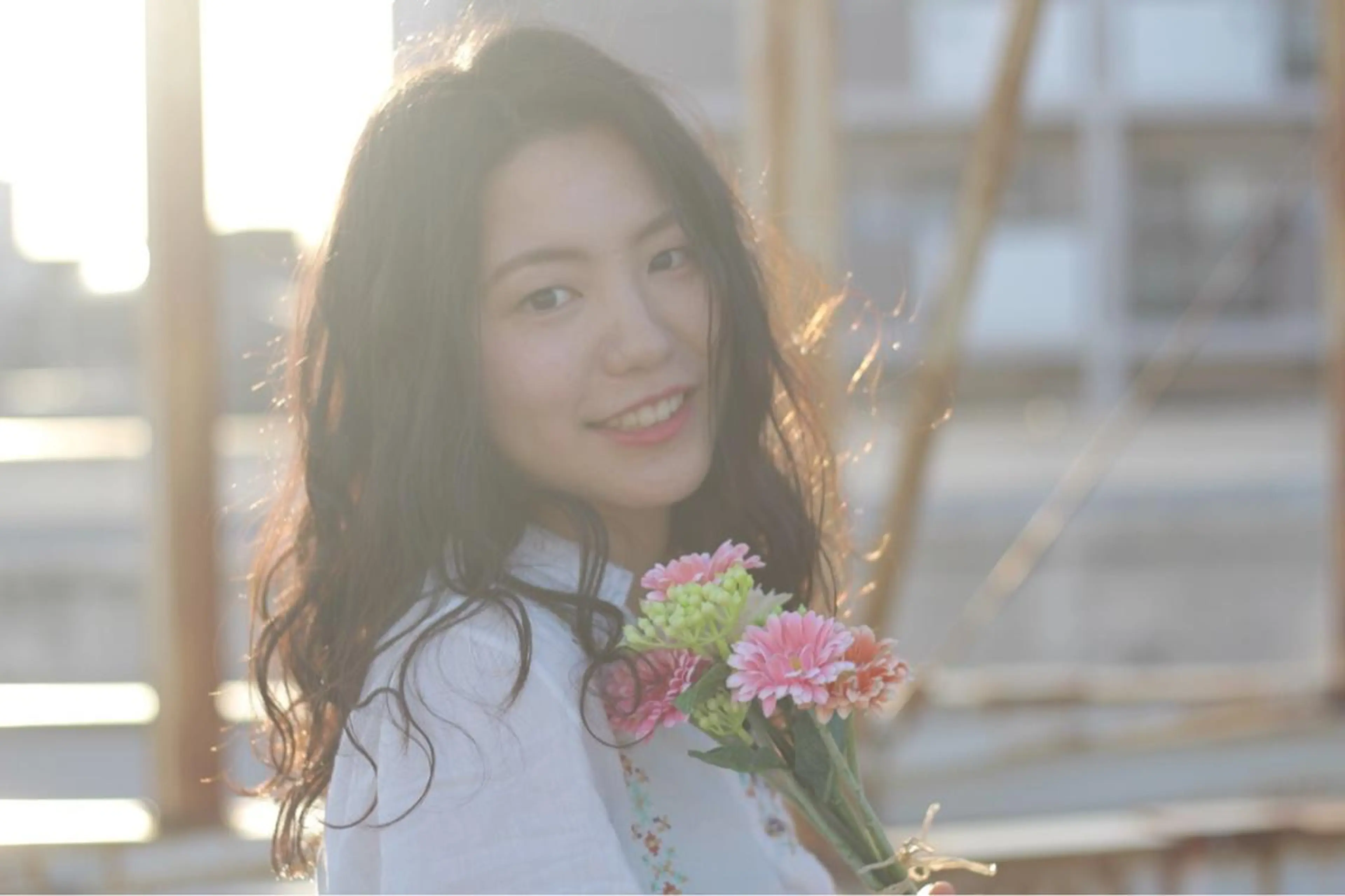 ロング カラー 阿部 響香のヘアスタイル